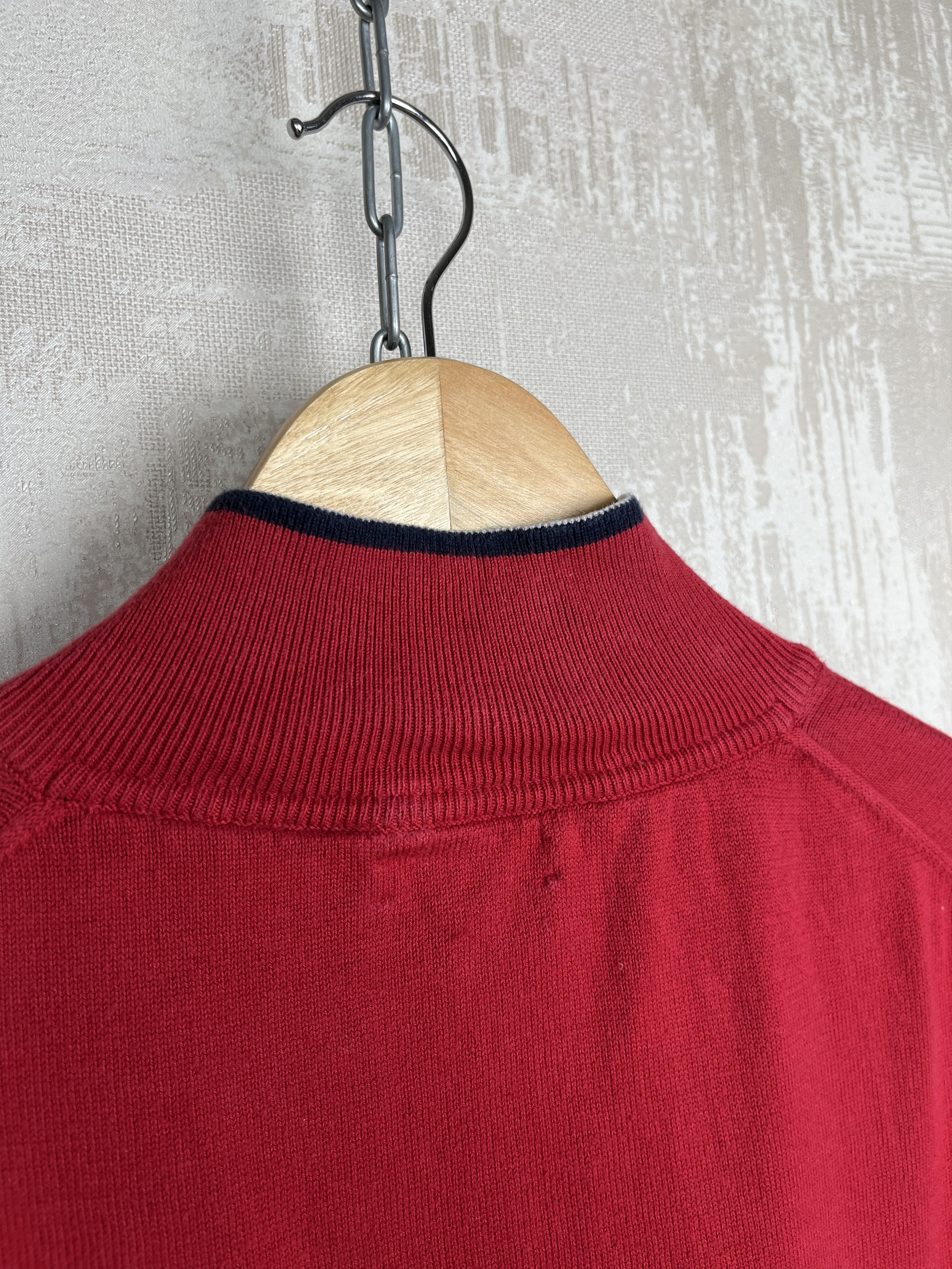 Burberry Burberry London Pullover Cotton Sweater 1/4 Zip Size US L / EU 52-54 / 3 - 23 Thumbnail