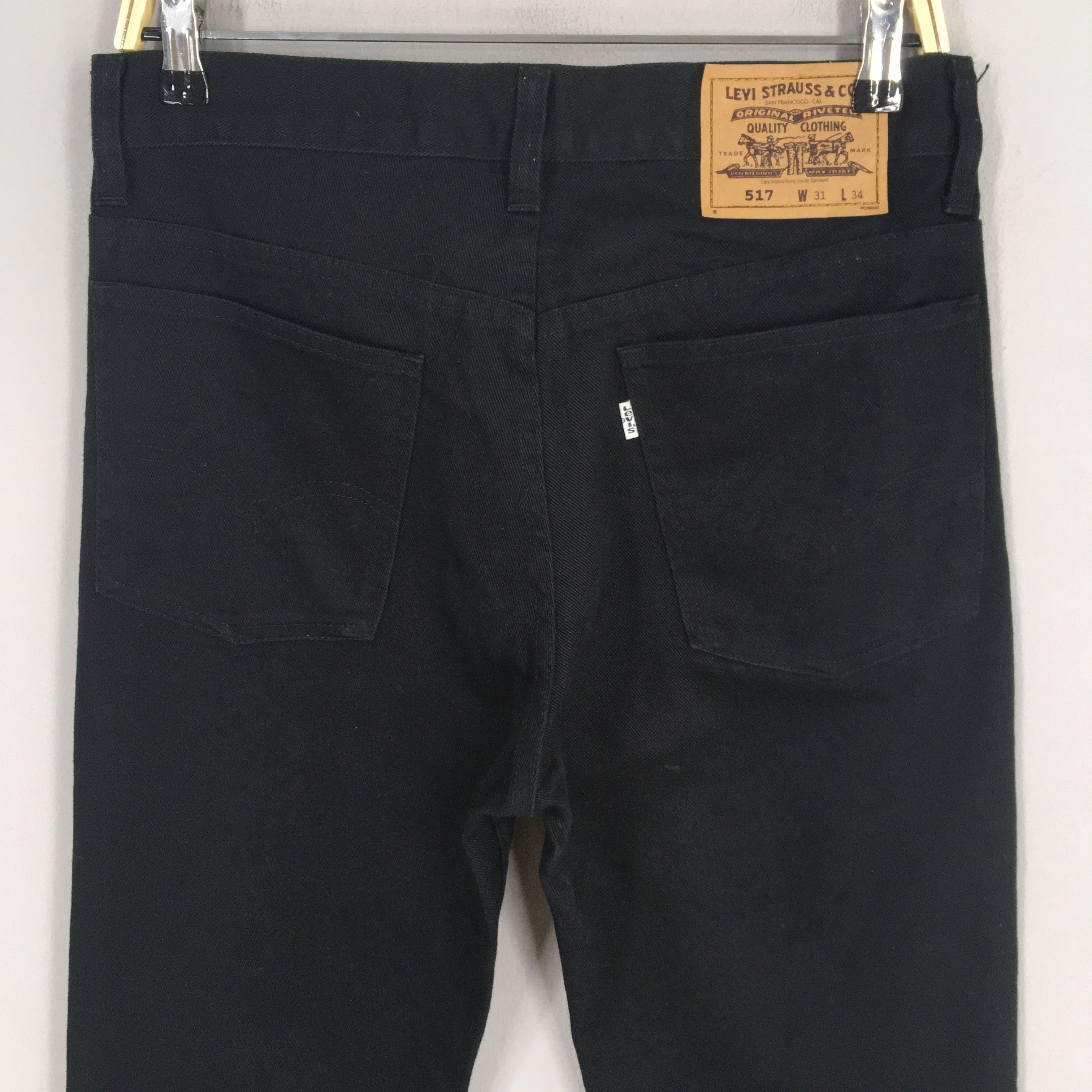 Jean Size 30X28 Levi's 517 Faded Stonewash Flare Bootcut Jeans Size US 30 / EU 46 - 9 Thumbnail