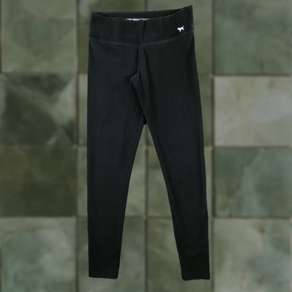 Victoria's Secret Pink Victoria's Secret Pants Womens Small Black Yoga Legging Workout Athletic Gym Size 28" / US 6 / IT 42 - 1 Thumbnail