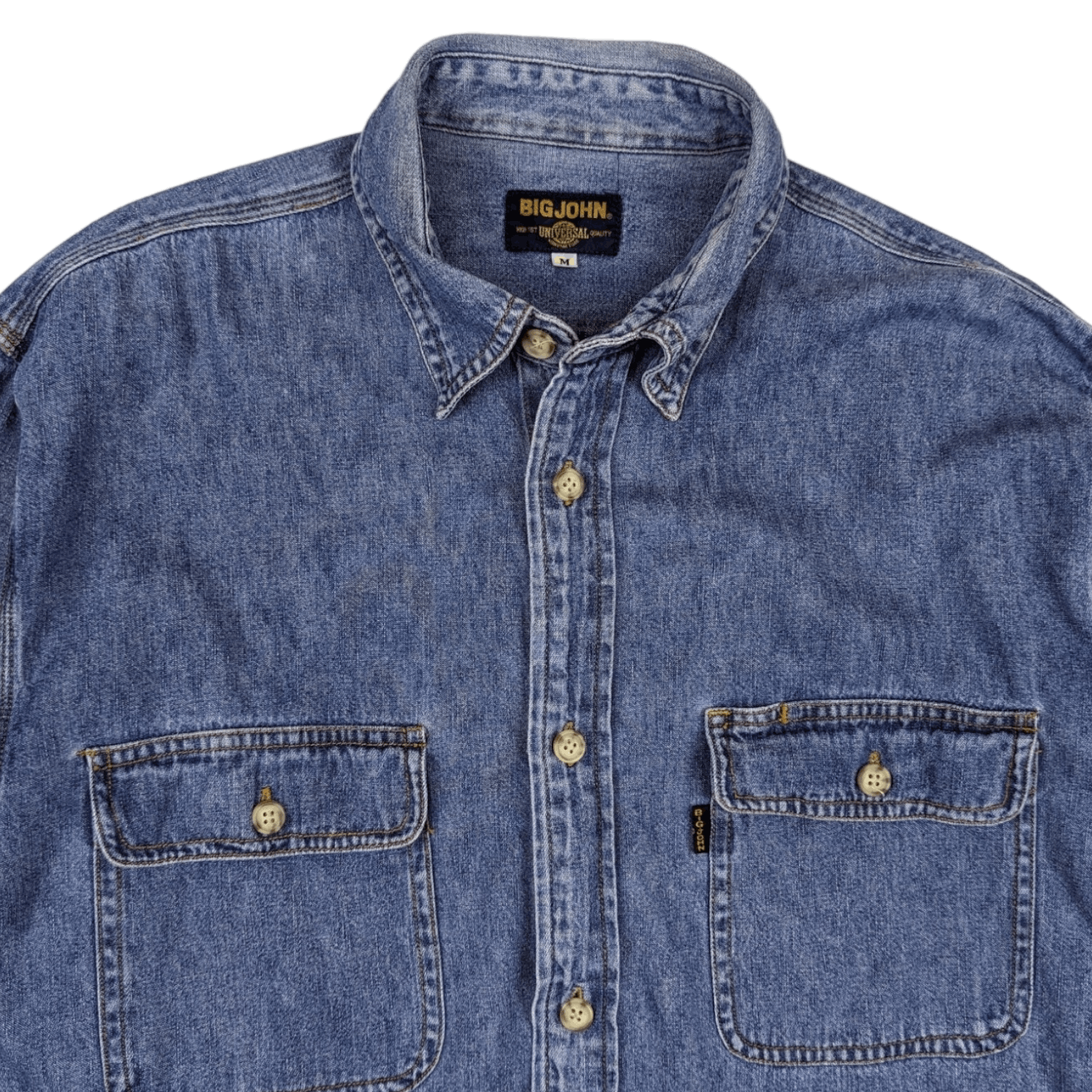 Big John BIG JOHN Jeans Button Up Denim Shirt Flannel Size US M / EU 48-50 / 2 - 4 Thumbnail