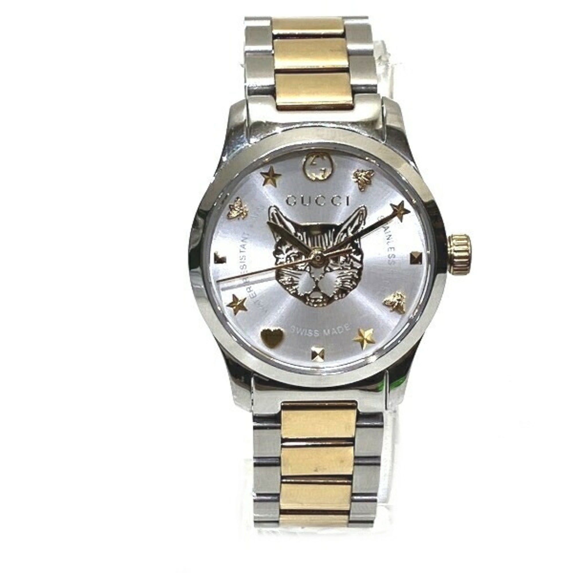 Gucci Gucci G-Timeless 126.5 Quartz Cat Head Watch for Women Size ONE SIZE - 1 Thumbnail