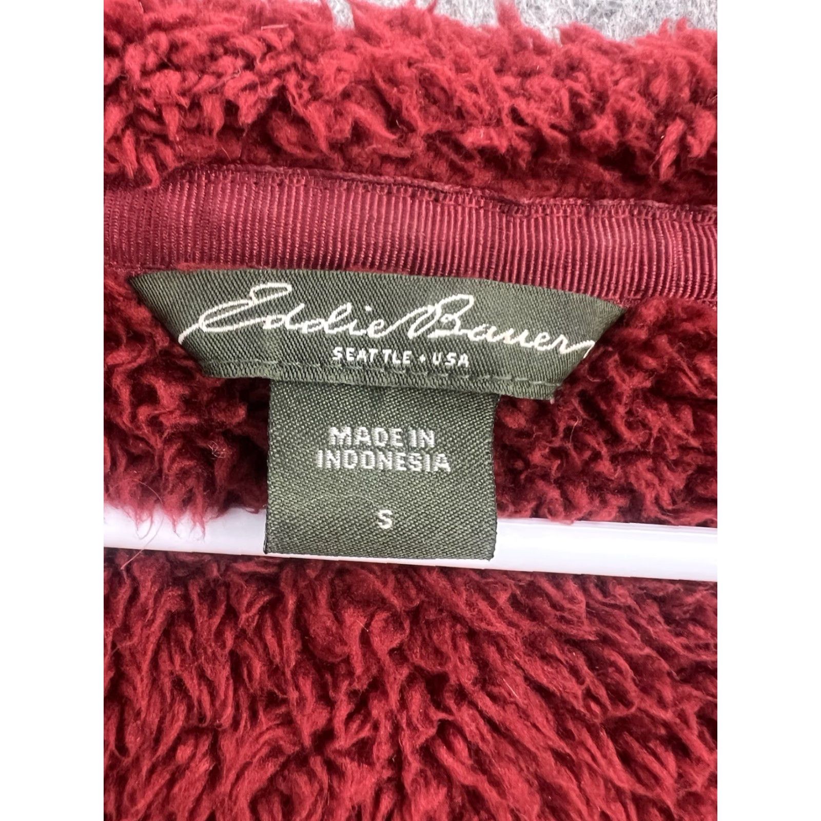 Eddie Bauer Eddie Bauer Men's Jacket Inner Fleece Red Full Zip Hoodie Size S Size US S / EU 44-46 / 1 - 5 Thumbnail