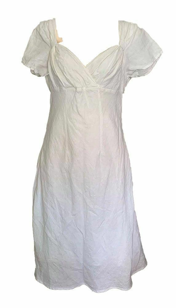 Designer New White Manta Dress L Size L / US 10 / IT 46 - 1 Thumbnail