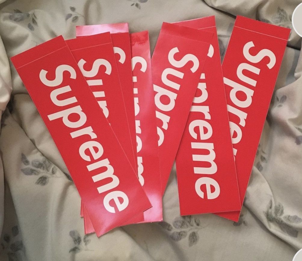 Supreme 1 Box logo sticker Grailed