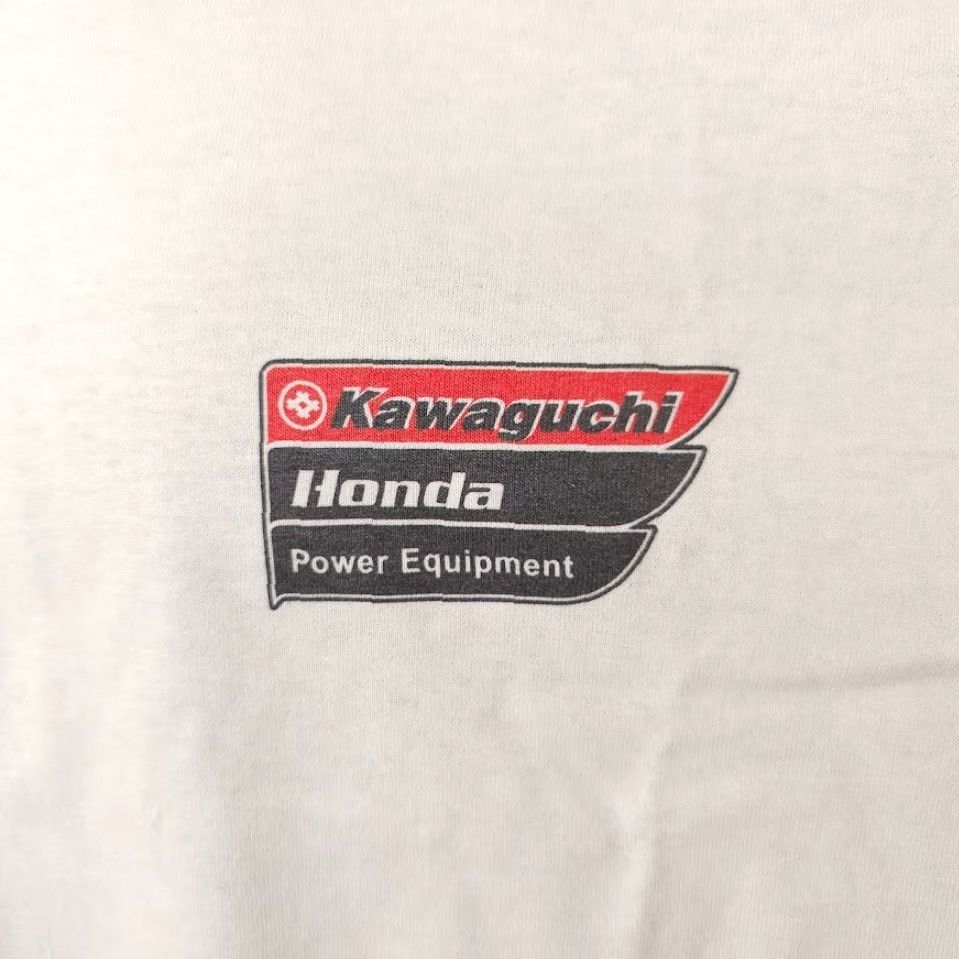 Gildan Kawaguchi Honda T Shirt Mens XL White Power Equipment California Gildan Cotton Crew Neck Short Sleeve, Regular, Double-Sided, Vintage: No Size US XL / EU 56 / 4 - 3 Thumbnail
