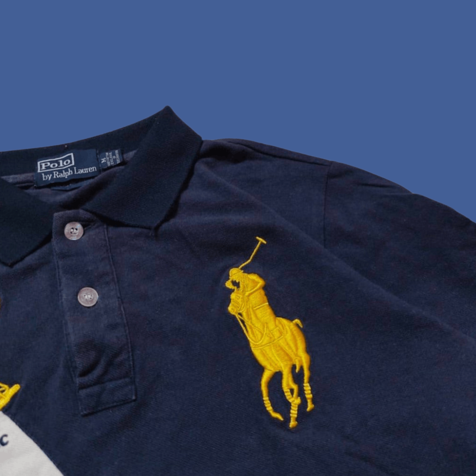 Polo Ralph Lauren TIMELESS📟 Polo Ralph Lauren Classic Fit Banner Stripe Shirt Size US M / EU 48-50 / 2 - 3 Thumbnail