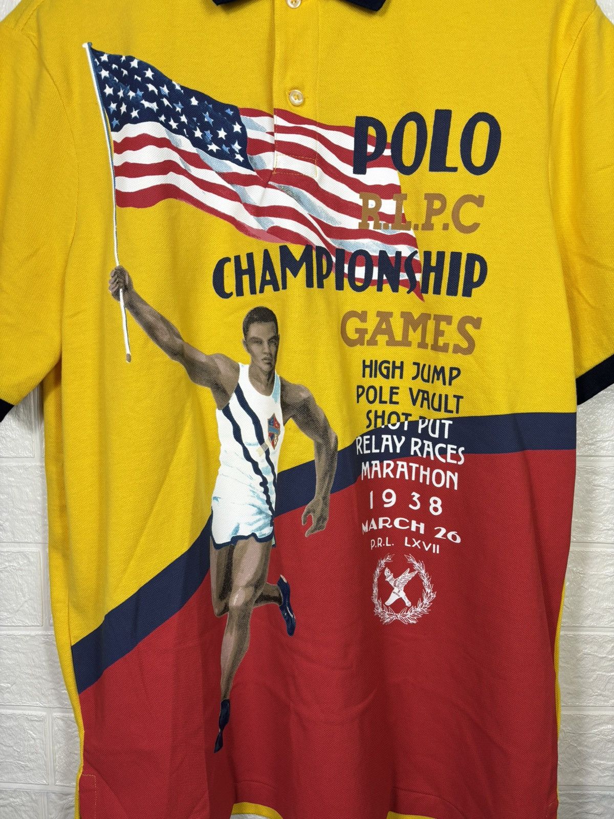 Polo Ralph Lauren Polo Ralph Lauren Stadium Olympic Track Championship T-Shirt Size US M / EU 48-50 / 2 - 4 Thumbnail