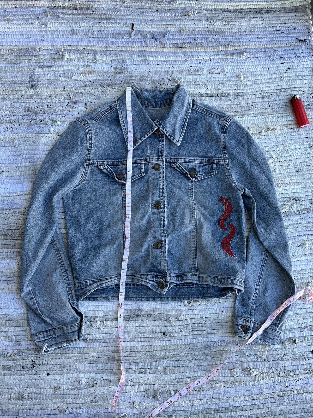 Vintage Small/extra small denim jacket vintage Size XS / US 0-2 / IT 36-38 - 2 Thumbnail