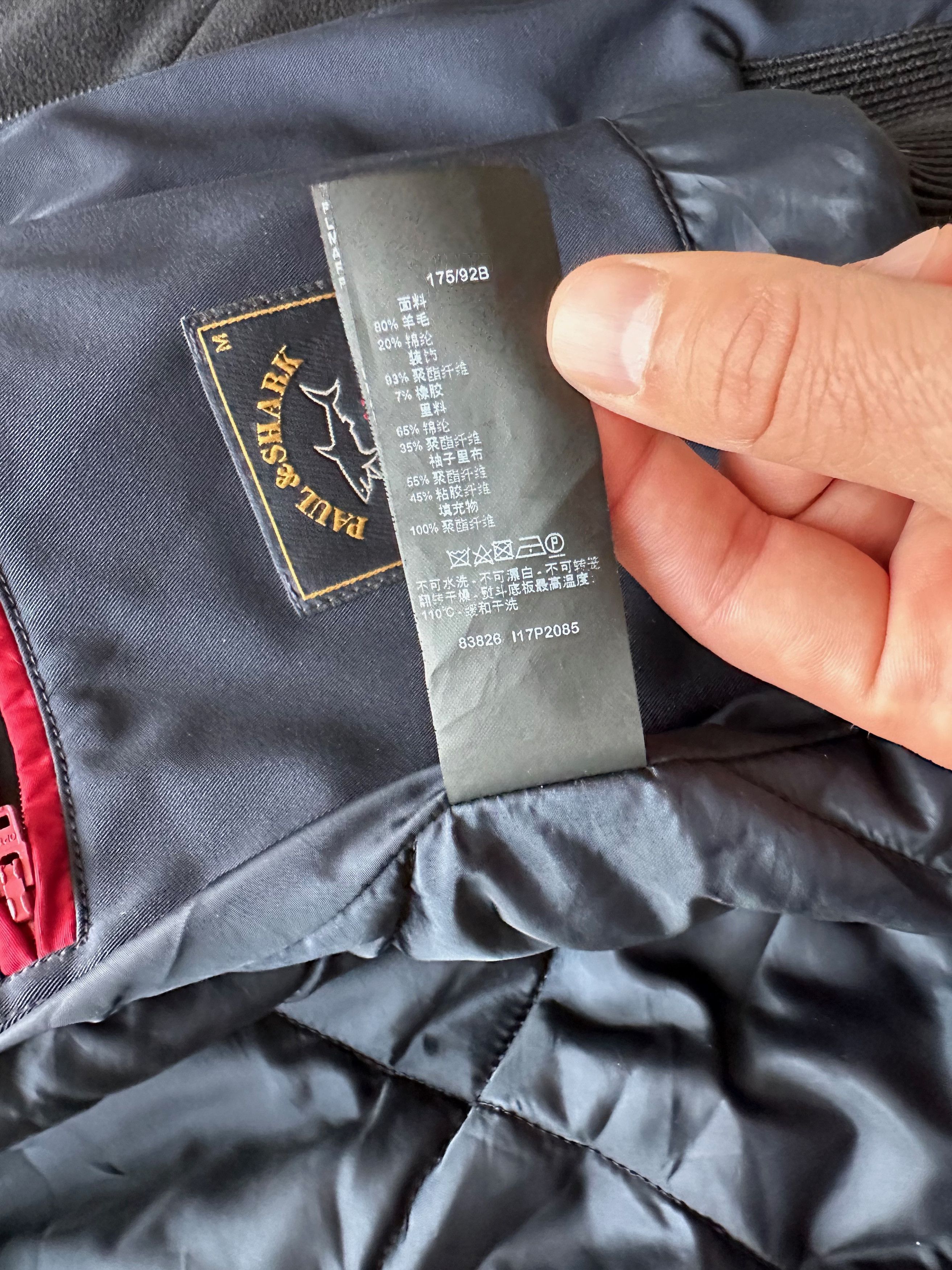 Paul & Shark Paul & Shark Bretagne E.M.W. protection Wool bomber jacket Size US M / EU 48-50 / 2 - 19 Thumbnail