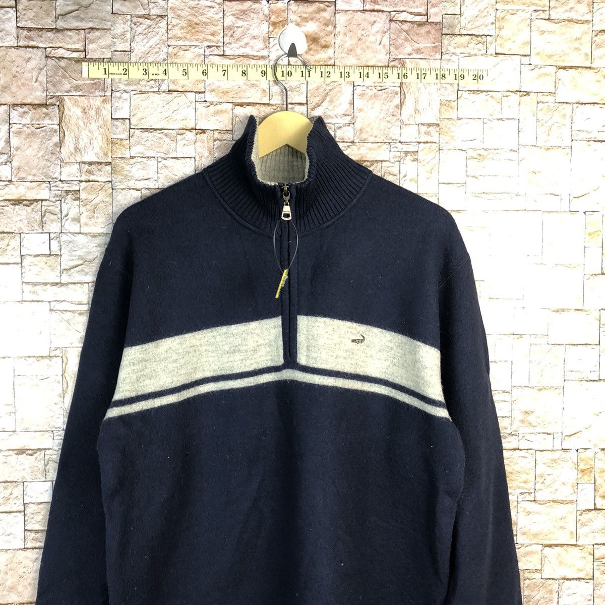 Japanese Brand Crocodille vintage Dark Blue Sweatshirt #A798 Size US L / EU 52-54 / 3 - 2 Thumbnail