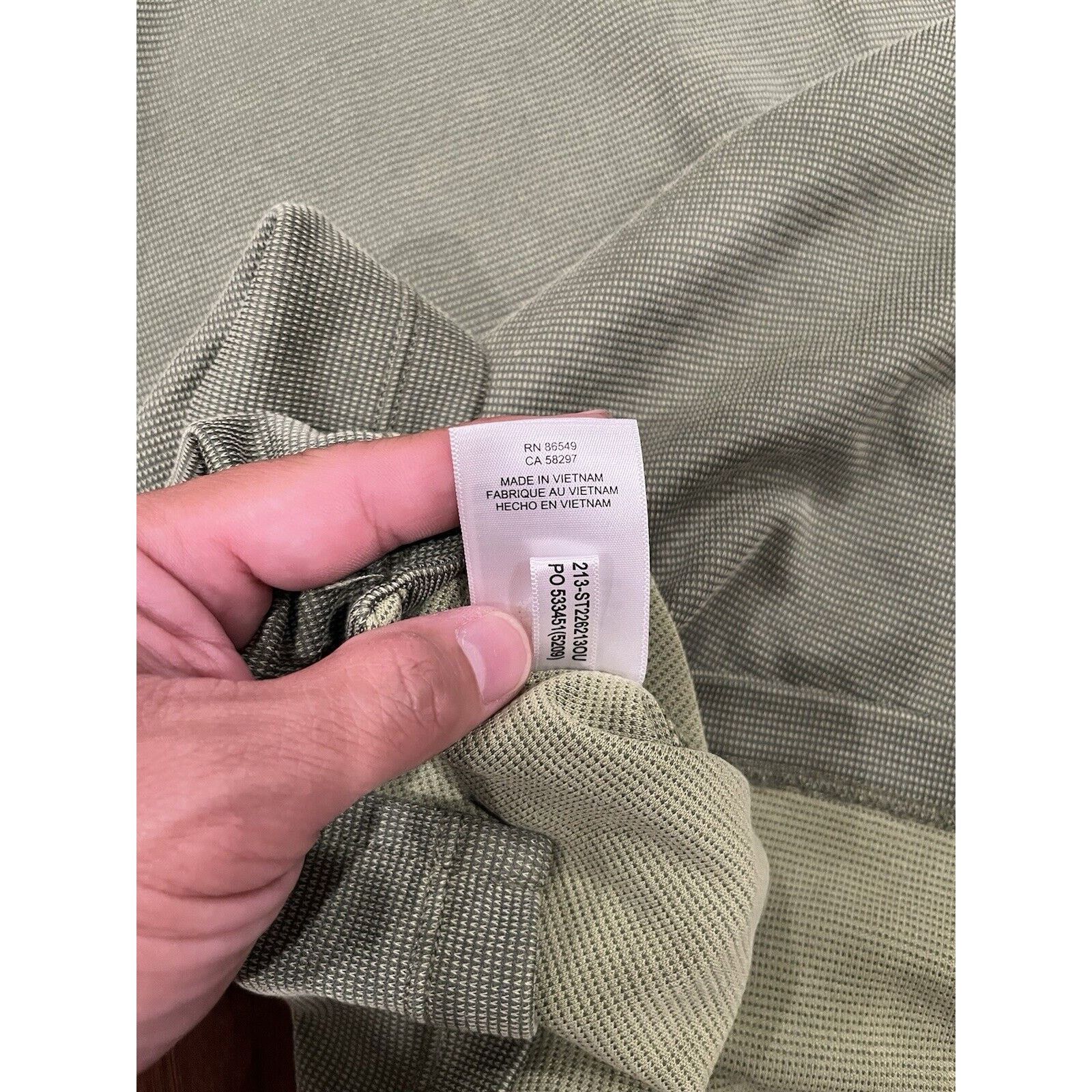 Tommy Bahama Tommy Bahama Green Long Sleeve 1/4 Button-Down Shirt Large Size US L / EU 52-54 / 3 - 7 Thumbnail