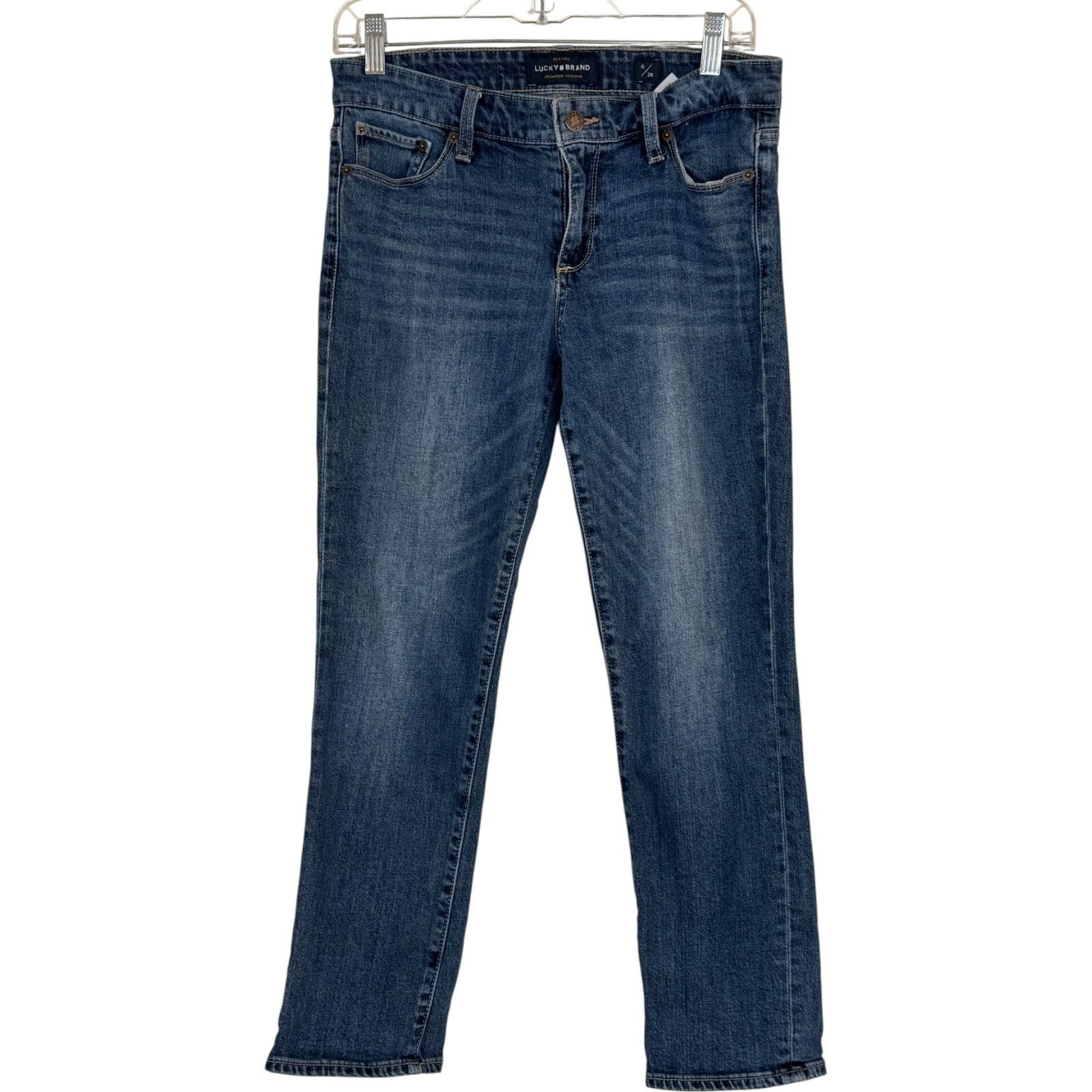 Lucky Brand Lucky Brand Sweet Crop Jeans Womens 6/28 Blue Stretch Denim Size 28" / US 6 / IT 42 - 1 Thumbnail