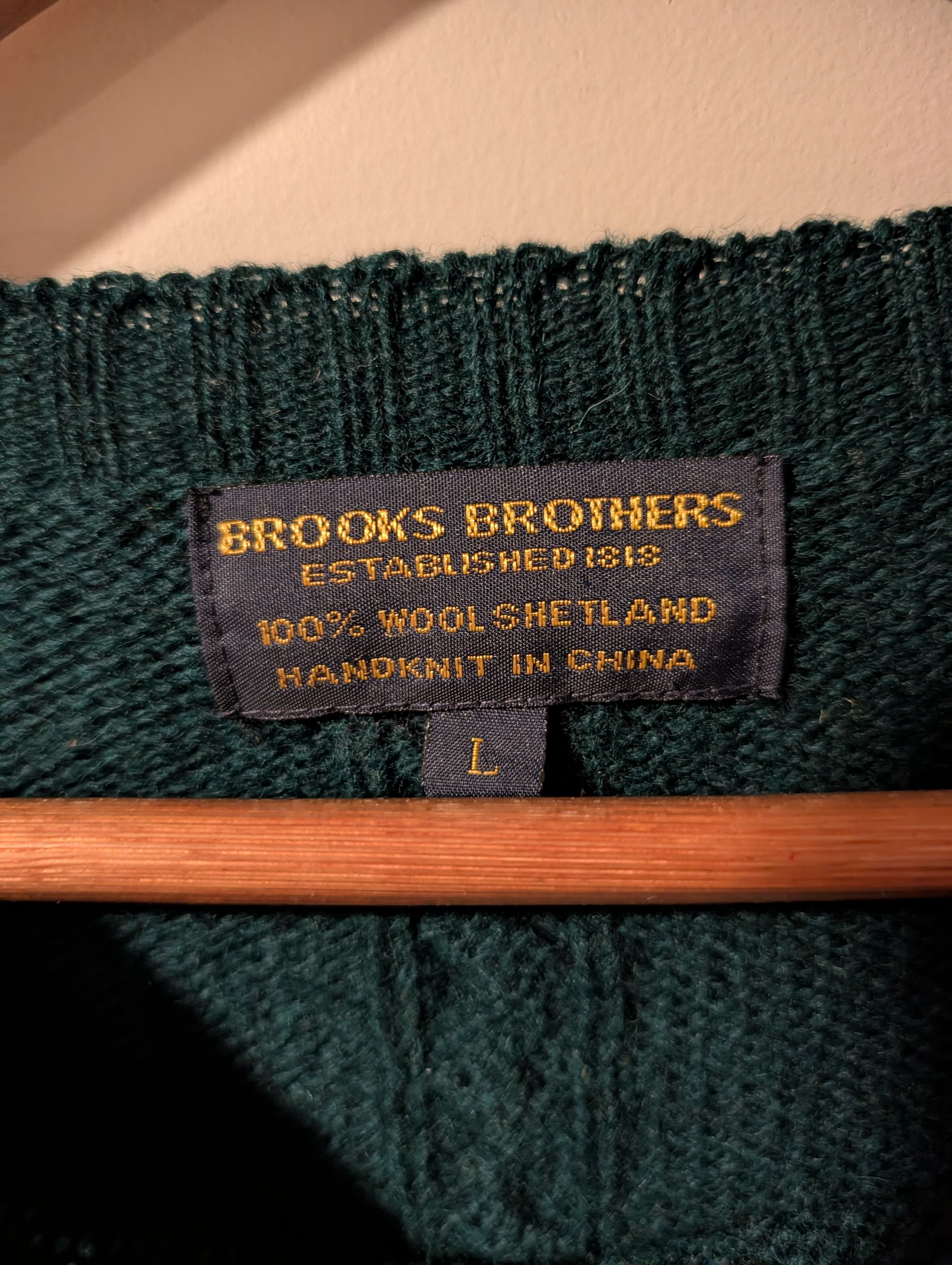 Brooks Brothers Vintage Brooks Brothers Sweater Shetland Wool Pullover US Size US L / EU 52-54 / 3 - 2 Thumbnail