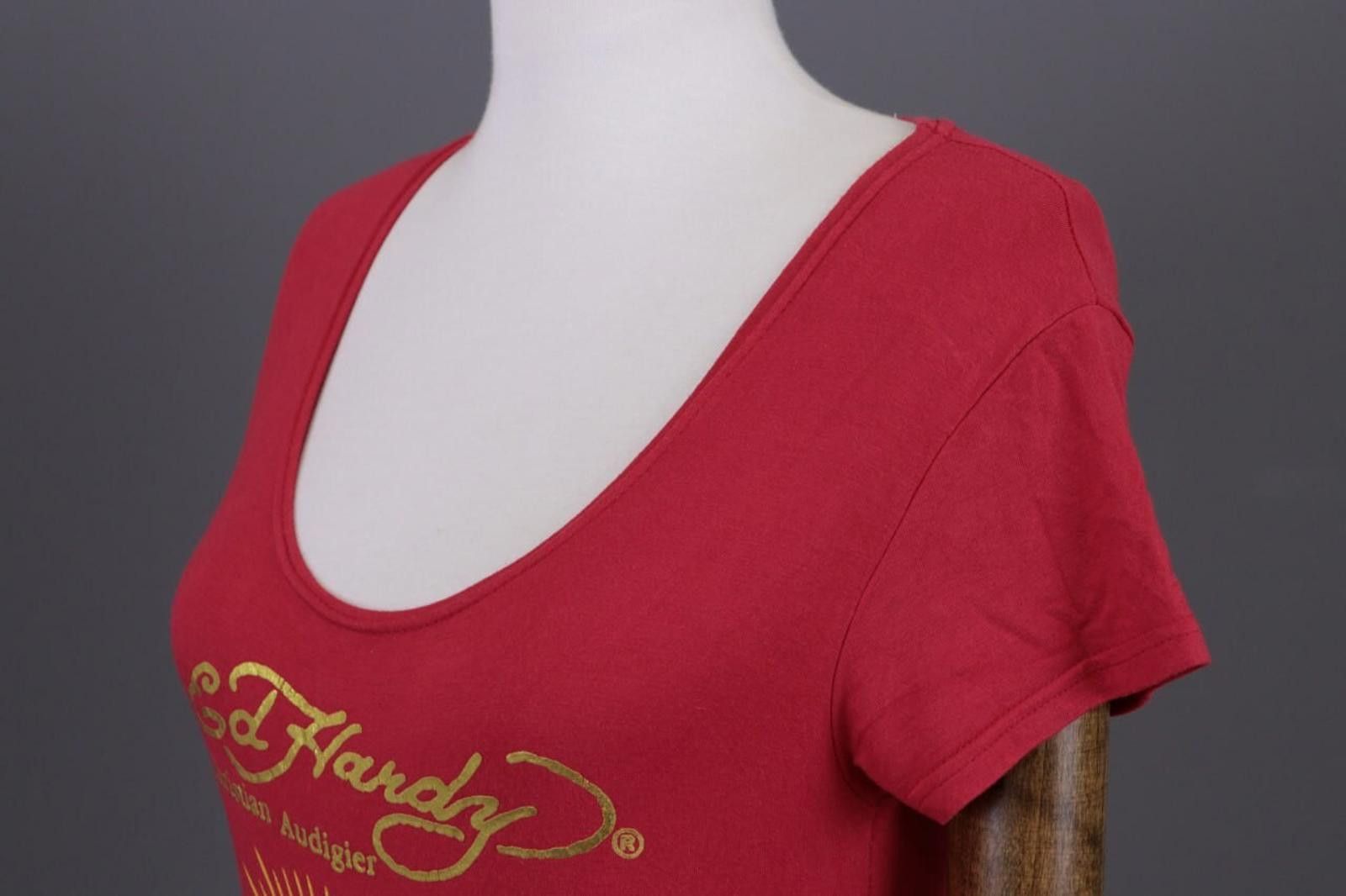 Ed Hardy Ed Hardy by Christian Audigier I Love Rose Tunic Shirt Sz S Size S / US 4 / IT 40 - 9 Thumbnail