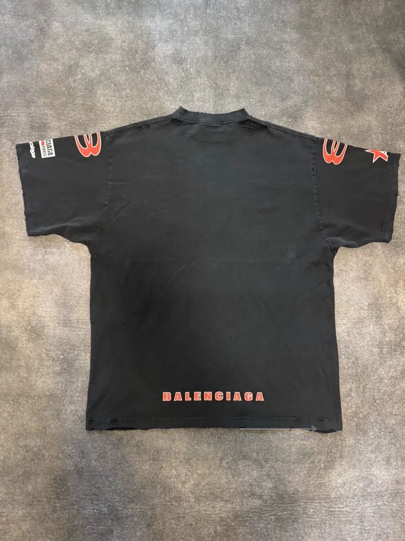 Balenciaga Balenciaga Black Logo Printed Cotton Short Sleeve T-Shirt Size US S / EU 44-46 / 1 - 2 Thumbnail