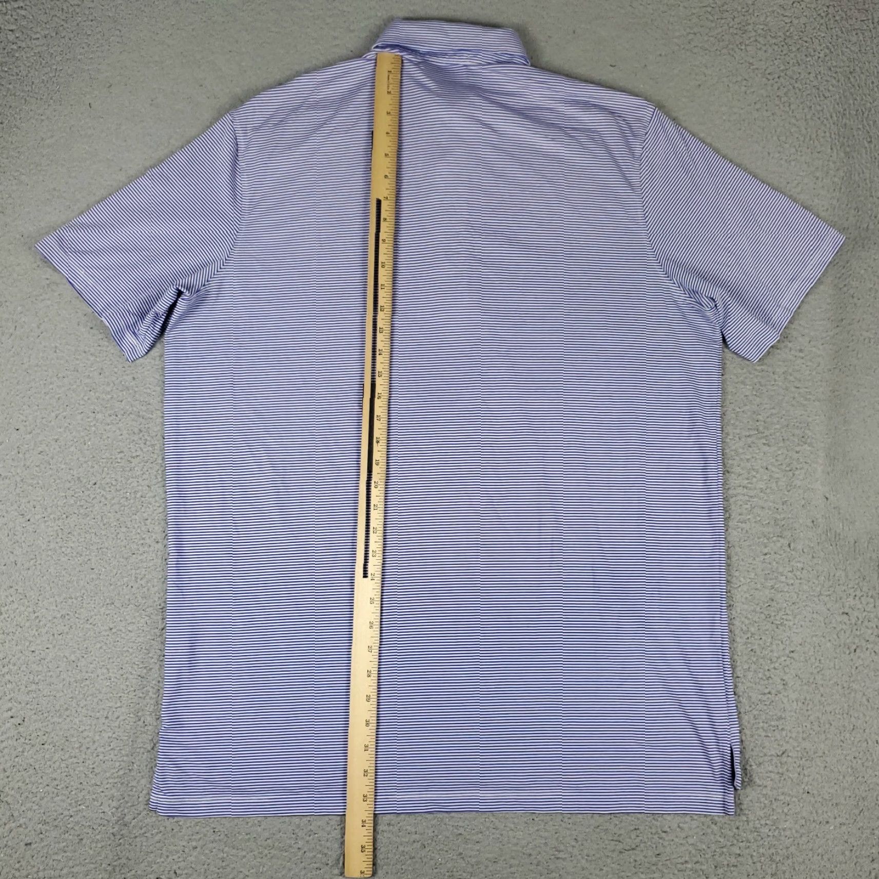 Vintage Greyson Polo Shirt Mens XL Blue Striped Wolf Golf Short Sleeve Polo Size US XL / EU 56 / 4 - 5 Thumbnail