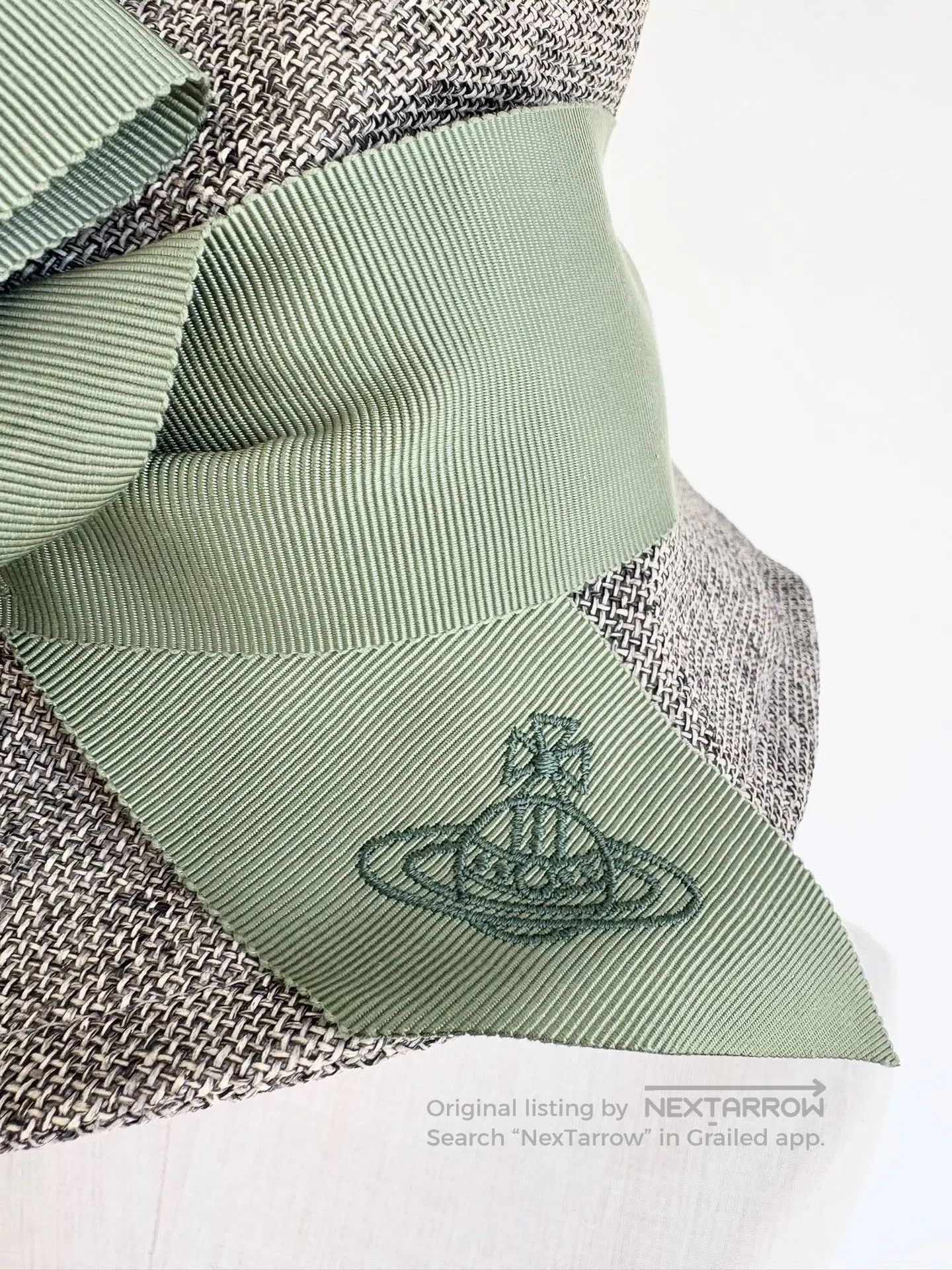 Vivienne Westwood Vivienne Westwood Gray Saturn Bow Hat. Size ONE SIZE - 2 Thumbnail