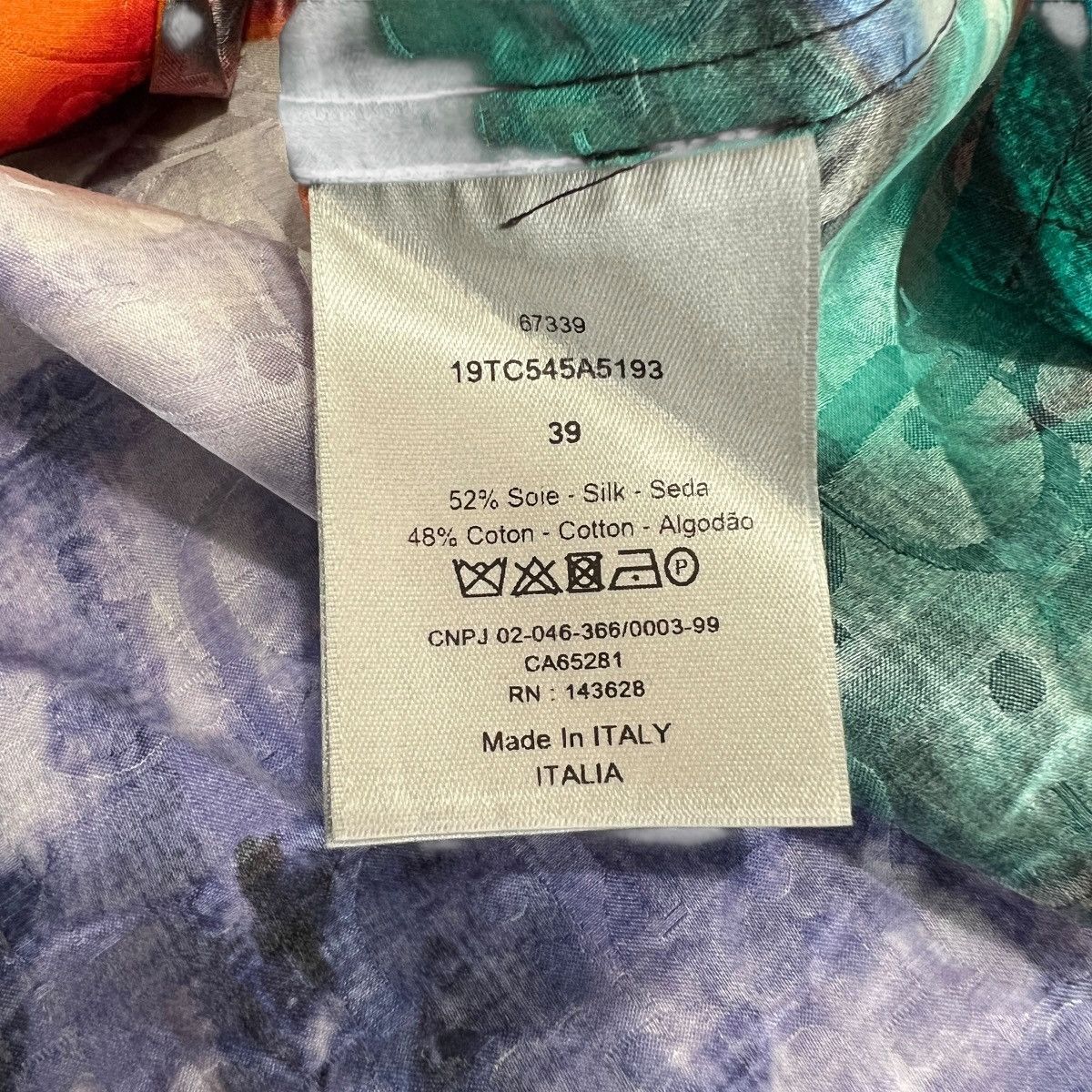 Dior DIOR 2021 Pre-Fall Kenny Scharf Oblique Jacquard Silk Shirt Size US M / EU 48-50 / 2 - 8 Thumbnail