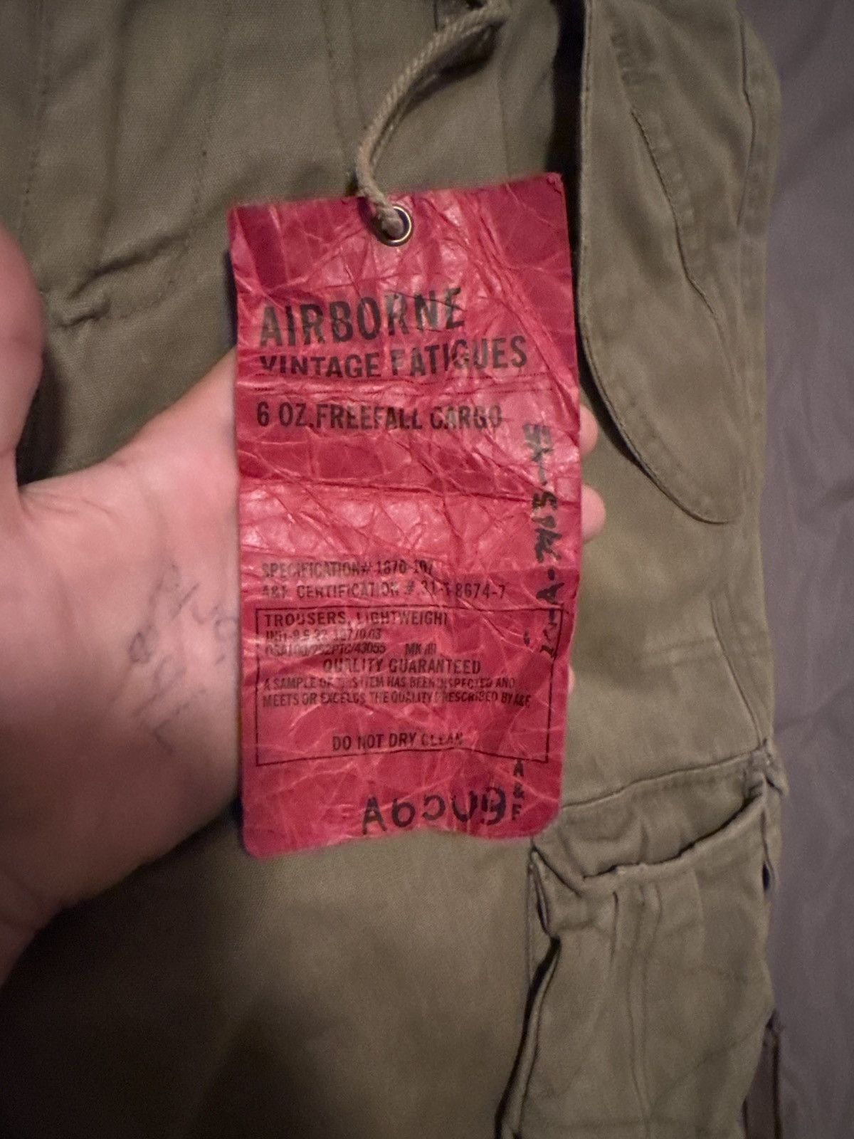 Abercrombie & Fitch × Vintage Abercrombie & Fitch 6oz Airborne Cargo Fatigues Size US 29 - 6 Thumbnail