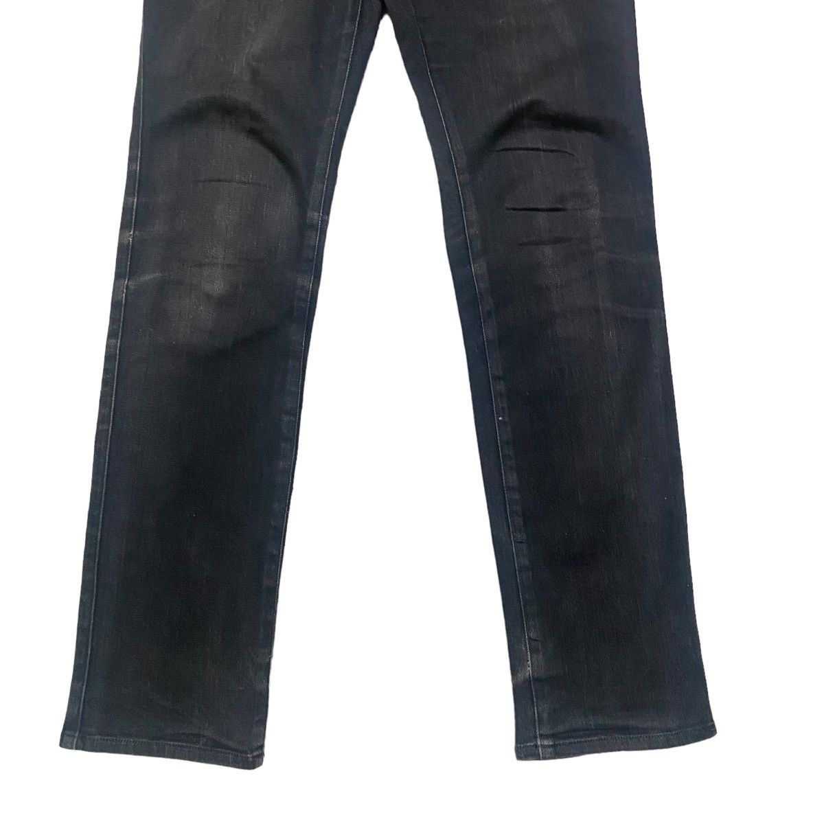 Japanese Brand HALB Black Assymetrical Denim Jeans Size US 30 / EU 46 - 7 Thumbnail
