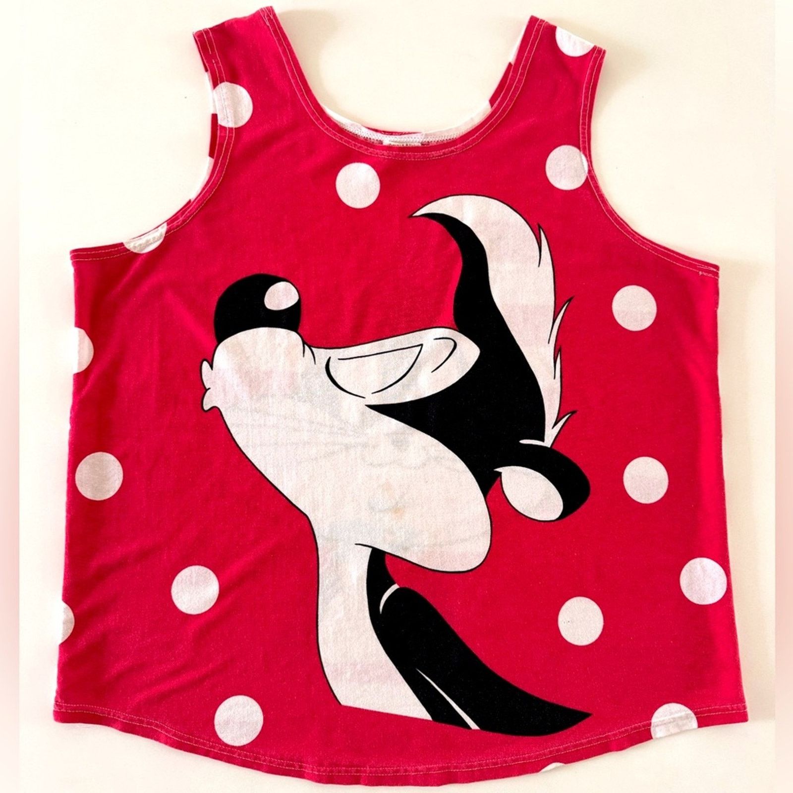 Vintage VTG Pepe Le Pew/Penelope Pussycat tank top Size M / US 6-8 / IT 42-44 - 1 Thumbnail