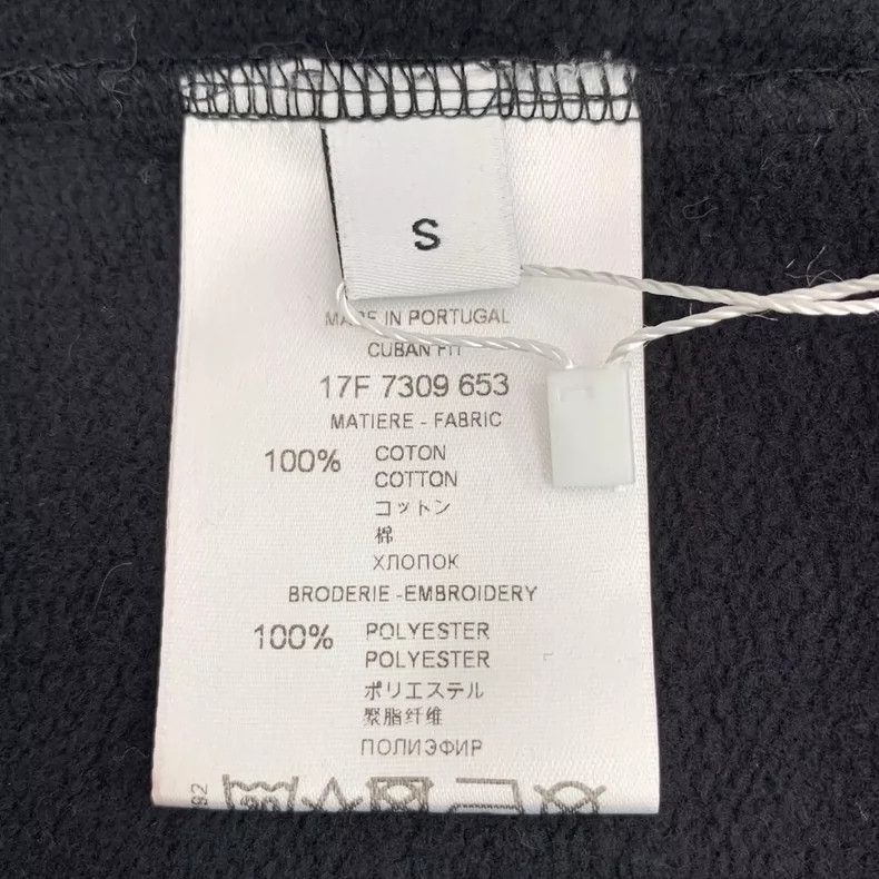 Givenchy Givenchy Black Logo Letter Embroidery Cotton Crew Neck Lon Size US S / EU 44-46 / 1 - 6 Thumbnail
