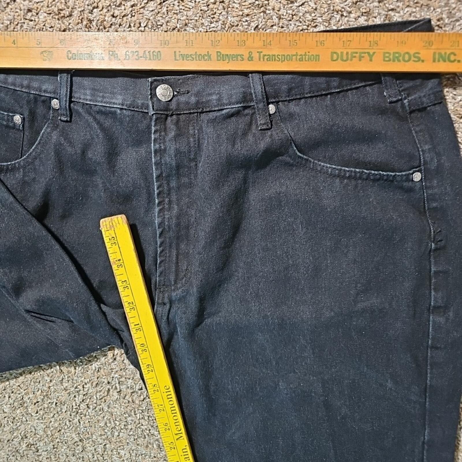 Diesel Black Gold Field & Forest 42x30 Black Straight Jeans Size US 42 / EU 58 - 4 Thumbnail
