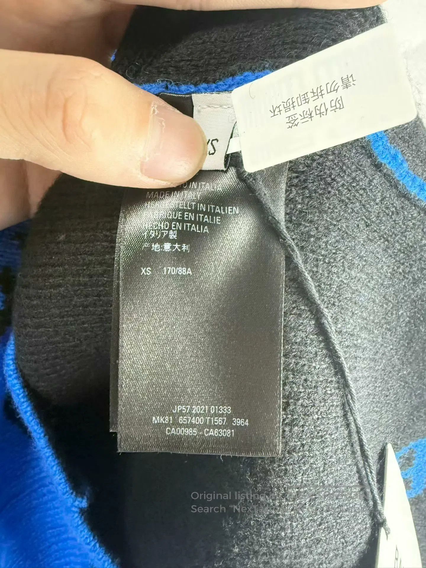 Balenciaga balenciaga blue printed wool sweater os xs. Size US XS / EU 42 / 0 - 4 Thumbnail