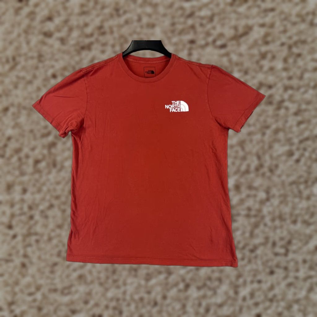 The North Face The North Face Shirt Men L Orange Short Sleeve Crew Neck 100% Cotton Hike Logo Size US L / EU 52-54 / 3 - 1 Thumbnail