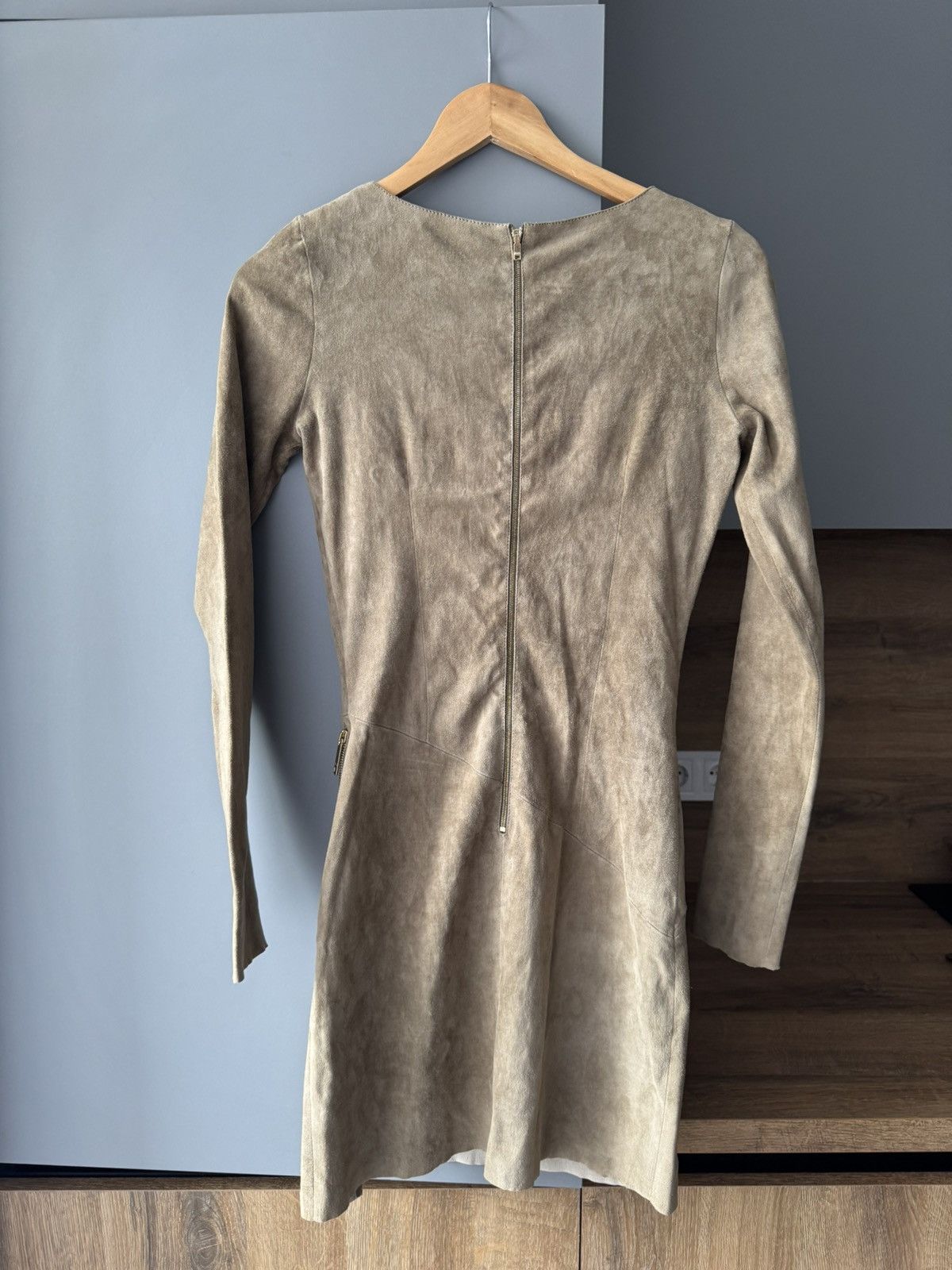 Jitrois RRP:3090$ Jitrois Stretch Suede Leather Multi Zip Dress Size XS / US 0-2 / IT 36-38 - 7 Thumbnail