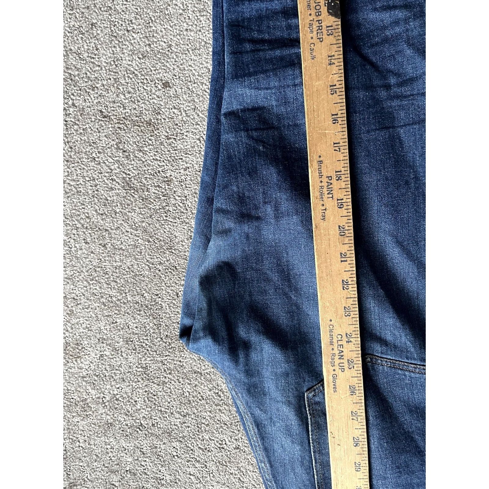 Madewell MADEWELL Slim Boyjean Jeans Womens 28 28x26 Blue Boyfriend Raw Hem Cropped Size 28" / US 6 / IT 42 - 7 Thumbnail