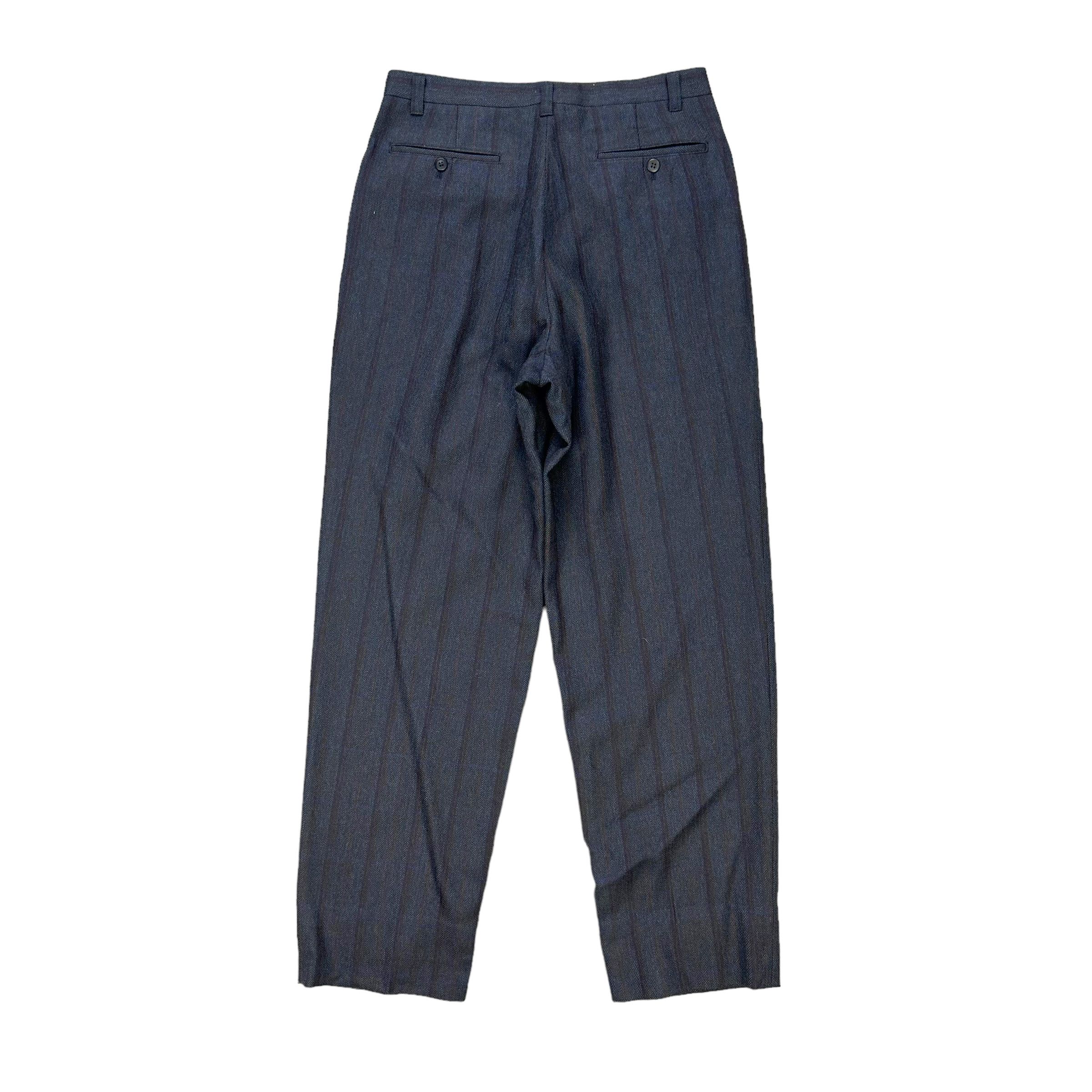 Christian Dior Monsieur CHRISTIAN DIOR MONSIEUR STRIPED WOOL TROUSERS #8100-203 Size US 31 - 8 Thumbnail