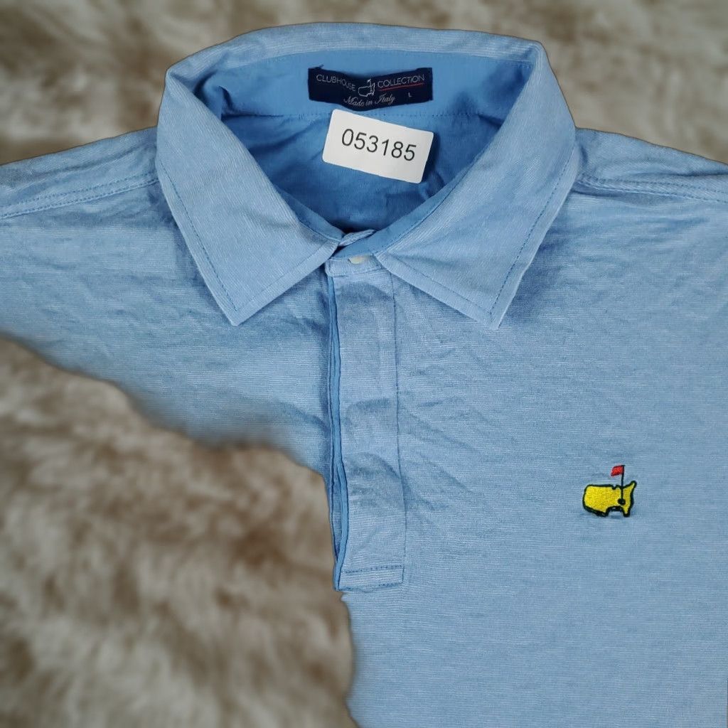 Vintage Masters Polo Shirt Mens Size Large Blue Clubhouse Collection Golf Short Sleeve Size US L / EU 52-54 / 3 - 1 Thumbnail