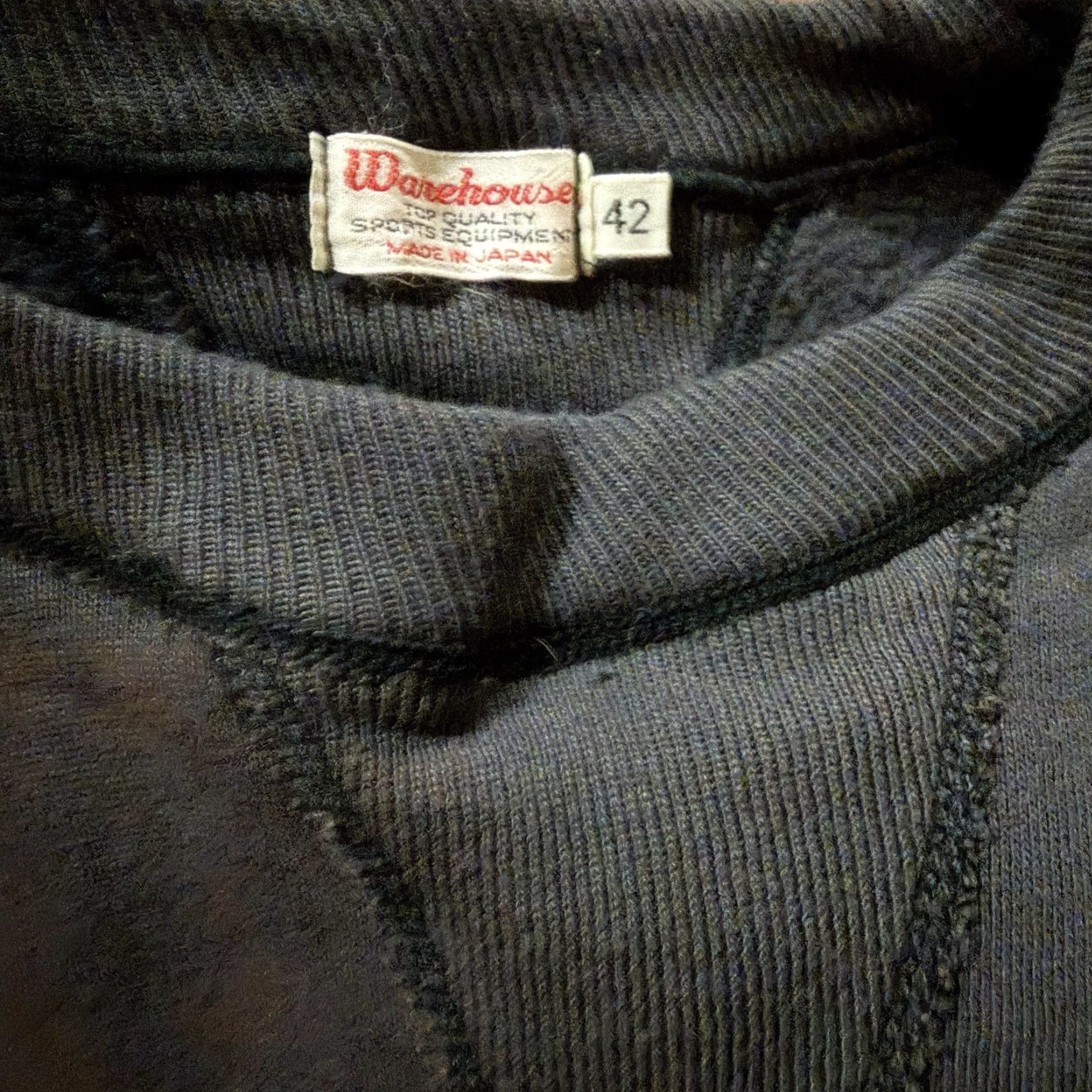 Warehouse VINTAGE Warehouse & Co Japan Double V Sweatshirt Black All Cotton Size 42 40s Dubble Men Pullover Size US XL / EU 56 / 4 - 5 Thumbnail