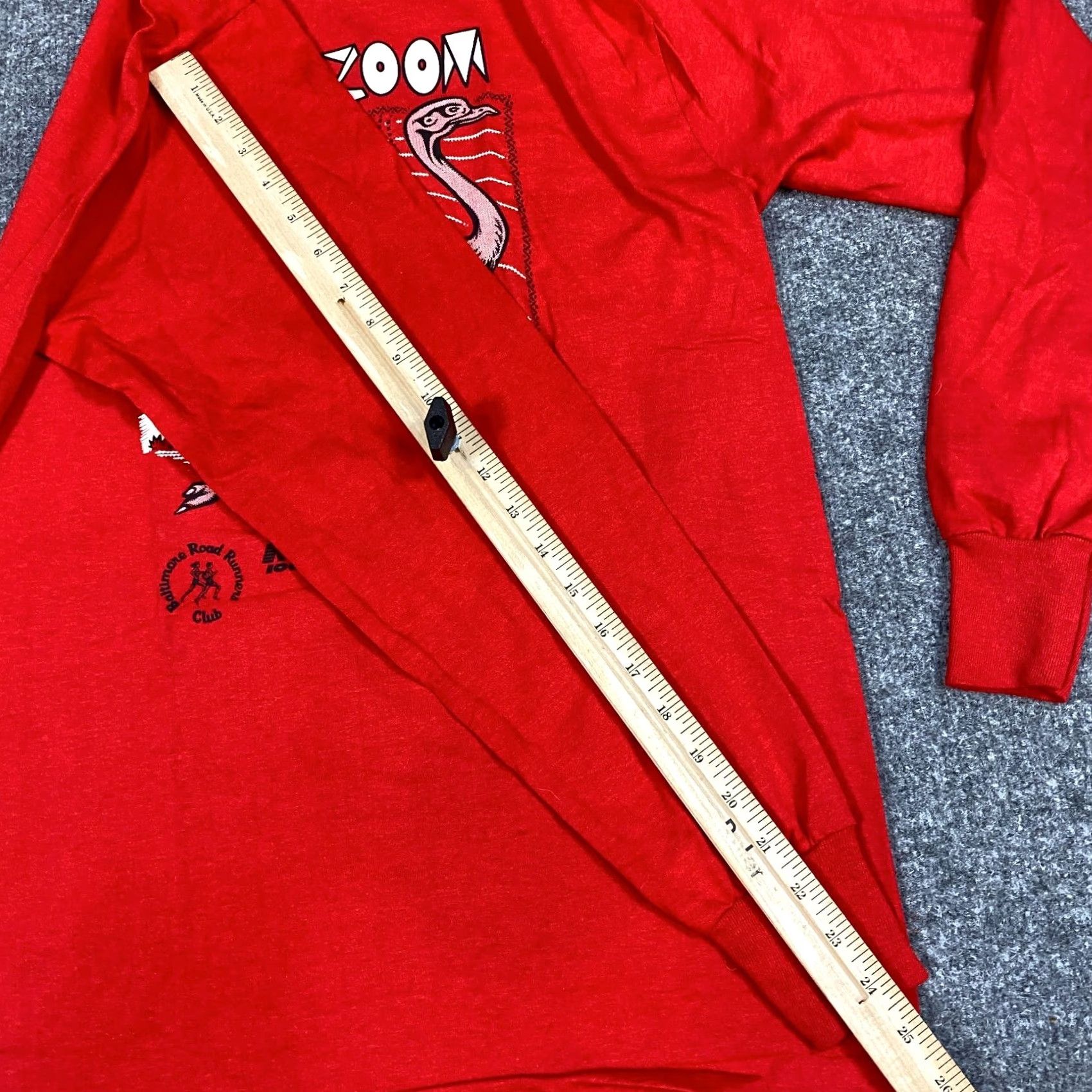 Vintage VINTAGE Baltimore Zoo T-shirt M Red Long Sleeve Road Runners Club Screen Stars Unisex Adults Baseball? Size US M / EU 48-50 / 2 - 5 Thumbnail