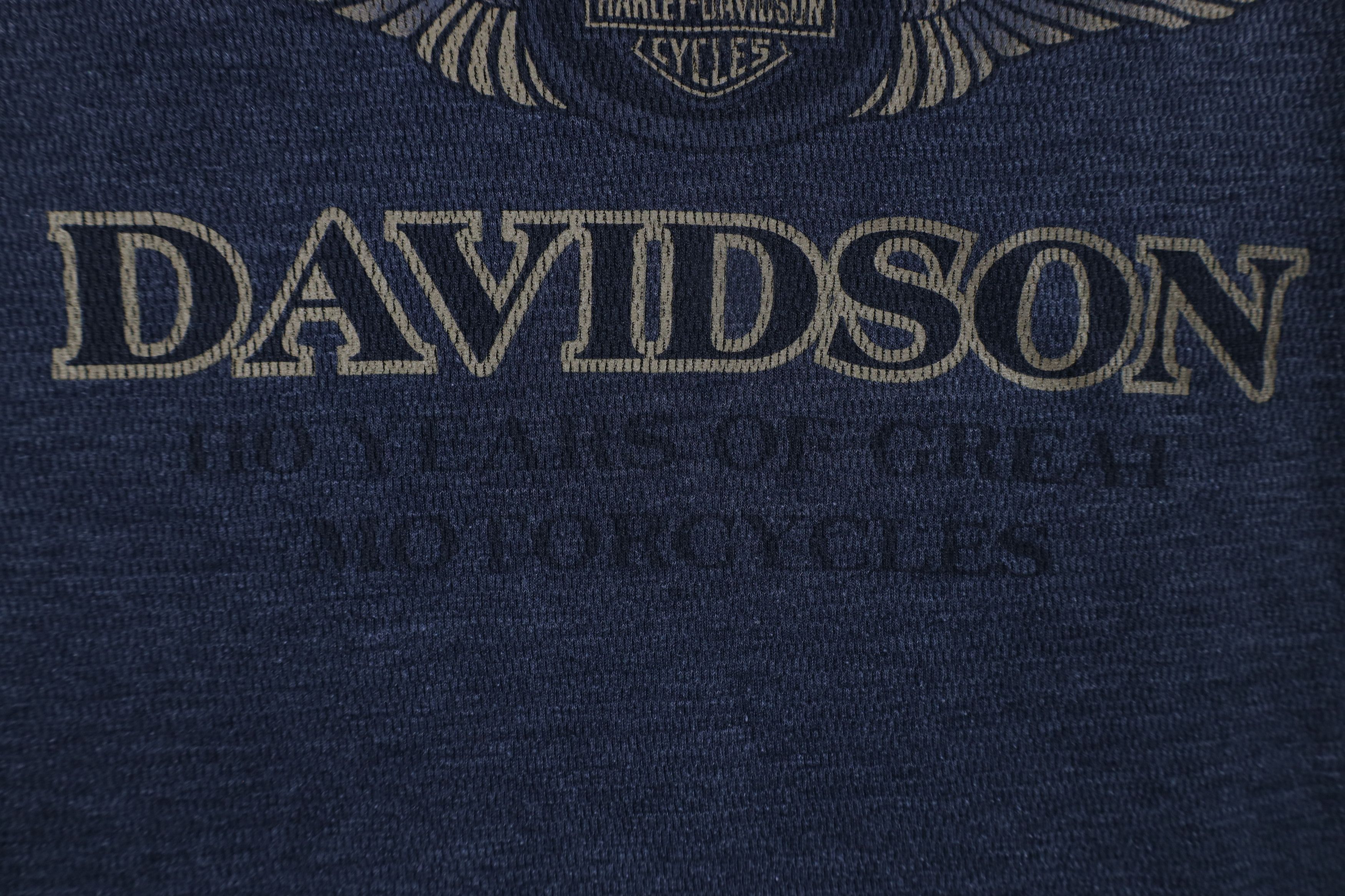 Harley Davidson Vintage Harley Davidson Waffle Knit Long Sleeve T-Shirt Gray Size US XL / EU 56 / 4 - 5 Thumbnail