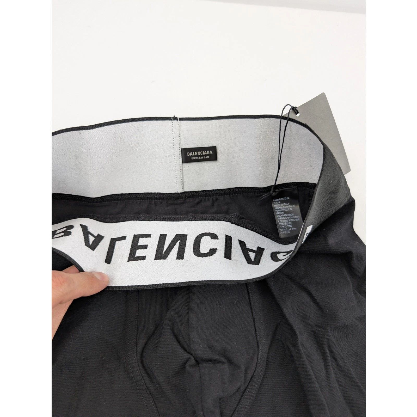 Balenciaga o1rshd1 Q:2 / Size: XL / Midway Boxer Brief Shorts in Black Size US 36 / EU 52 - 11 Thumbnail