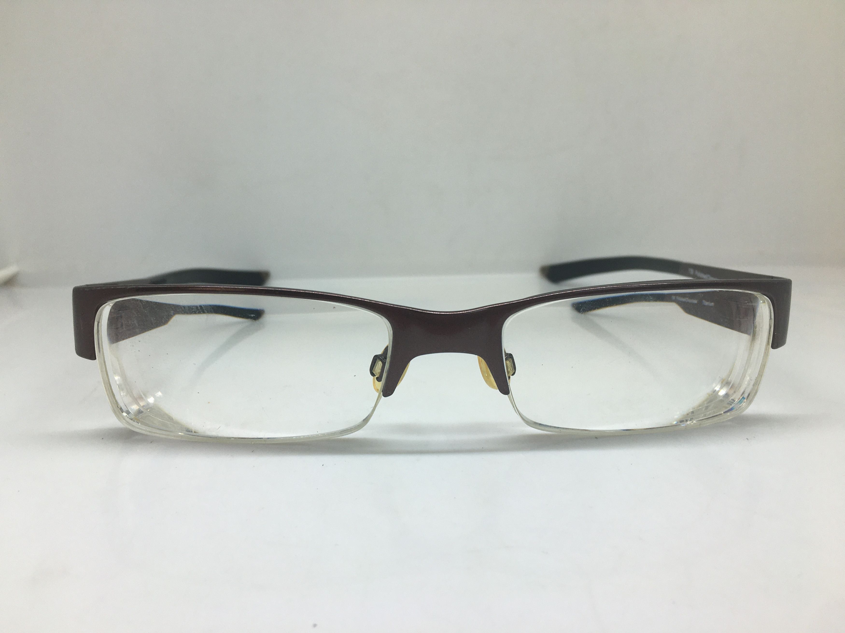 Oakley Vintage OAKLEY RATCHET 4.0 Chocolate Half Rim Eyeglasses Size ONE SIZE - 2 Thumbnail