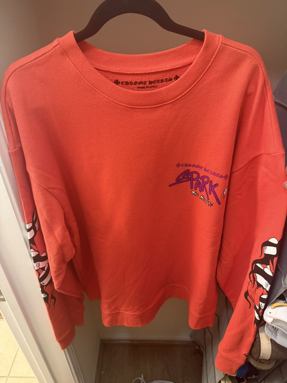 Chrome Hearts Chrome Hearts Sadistic Lipstick Crewneck Size US XL / EU 56 / 4 - 1 Thumbnail