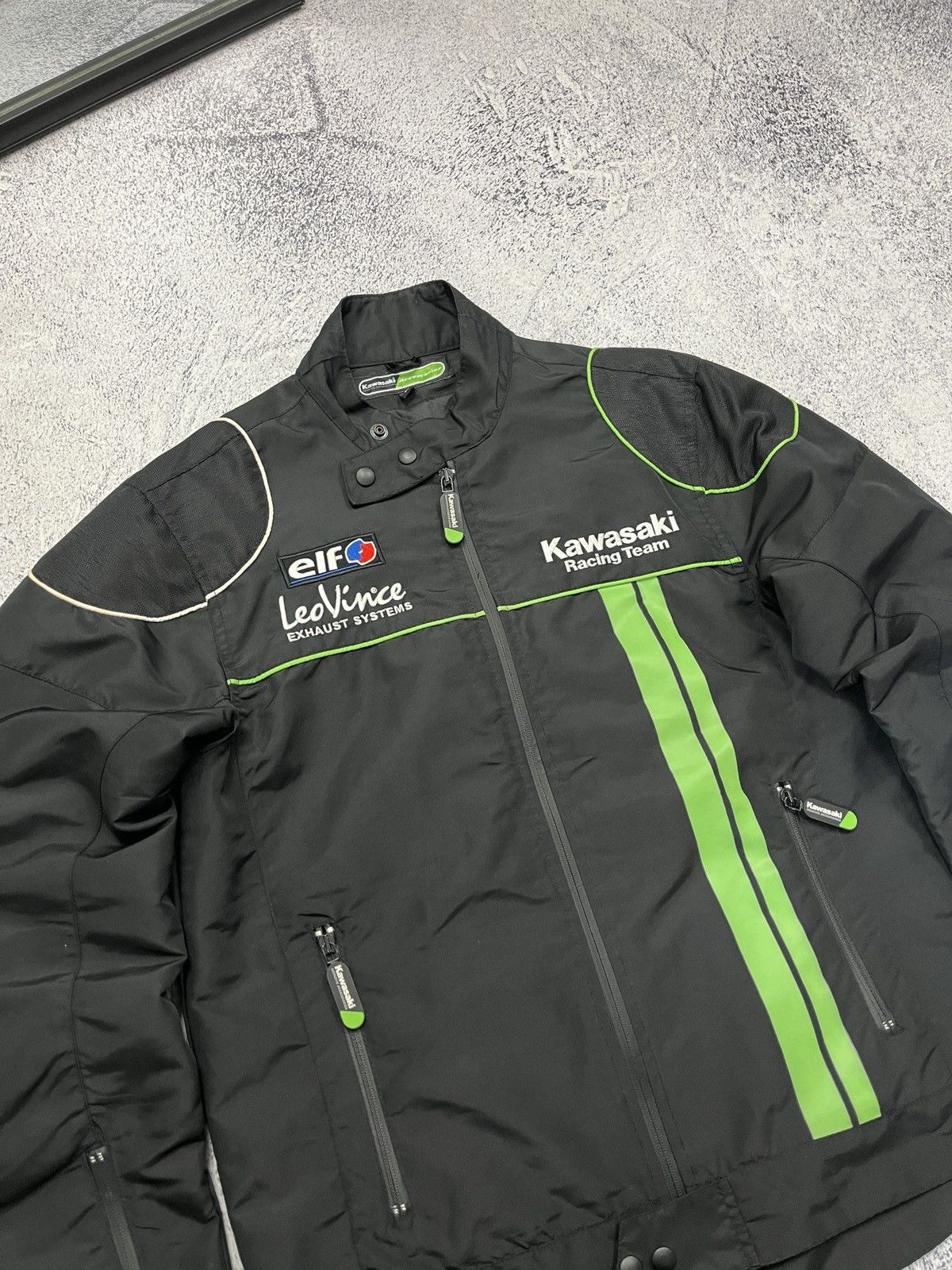 Japanese Brand Vintage Y2K Kawasaki Racing Jacket Moto Big Logo Hype Rare Size M / US 6-8 / IT 42-44 - 6 Thumbnail
