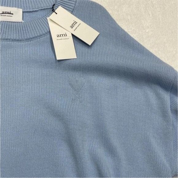 AMI AMI Paris Crewneck Jumper Sky Blue Men'sXL Size US XL / EU 56 / 4 - 4 Thumbnail