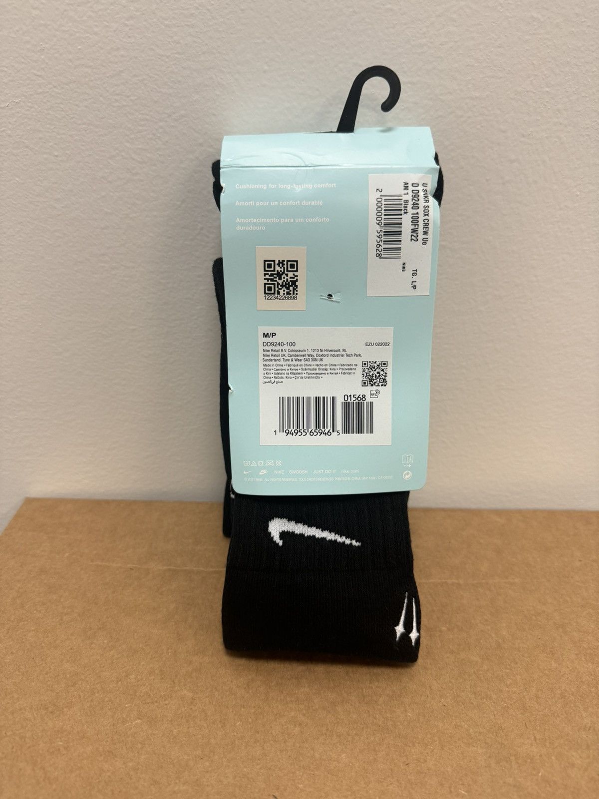 Nike Black Nike nocta socks 3 pack Size ONE SIZE - 5 Thumbnail
