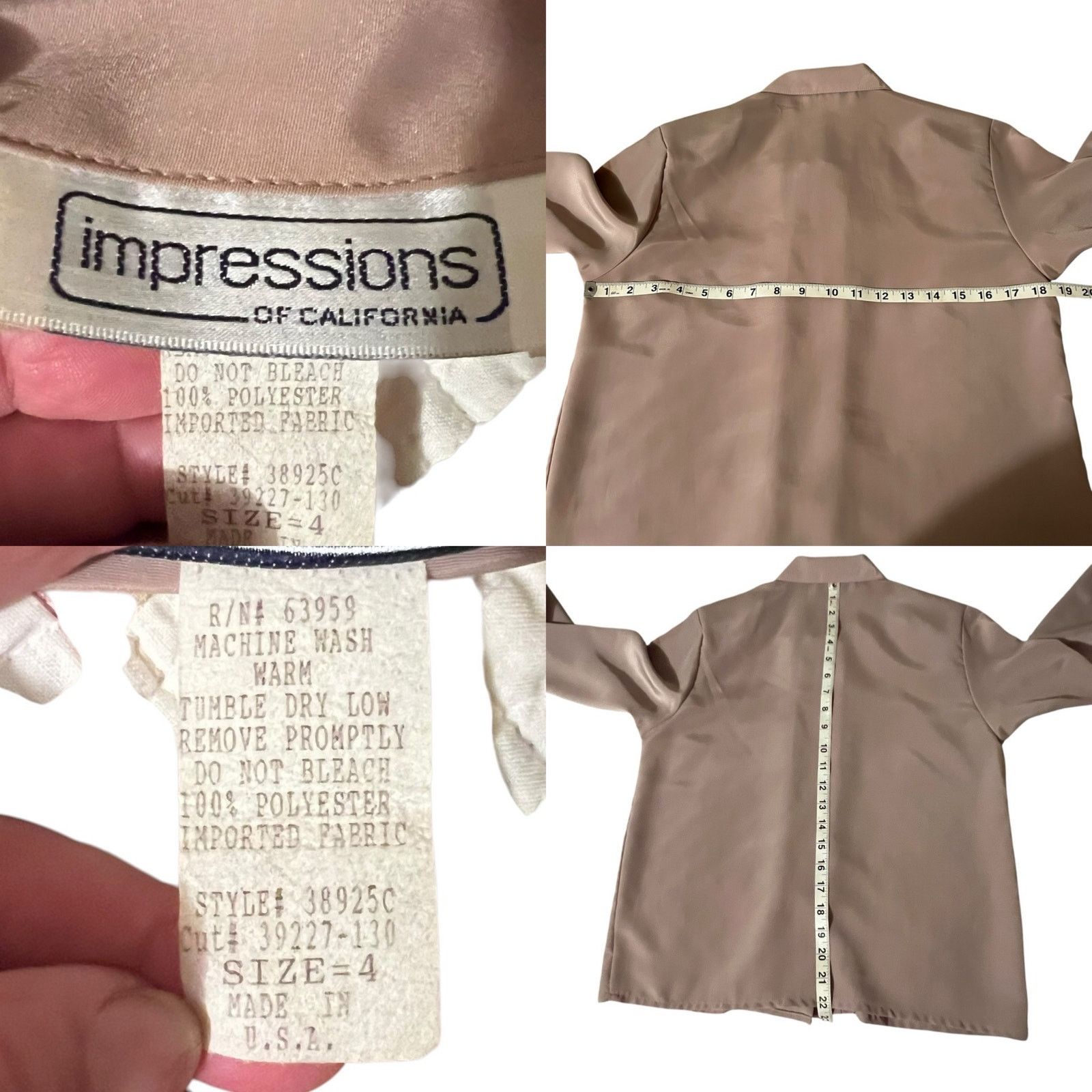 Vintage Impressions of California Blouse Size Medium Size S / US 4 / IT 40 - 8 Thumbnail