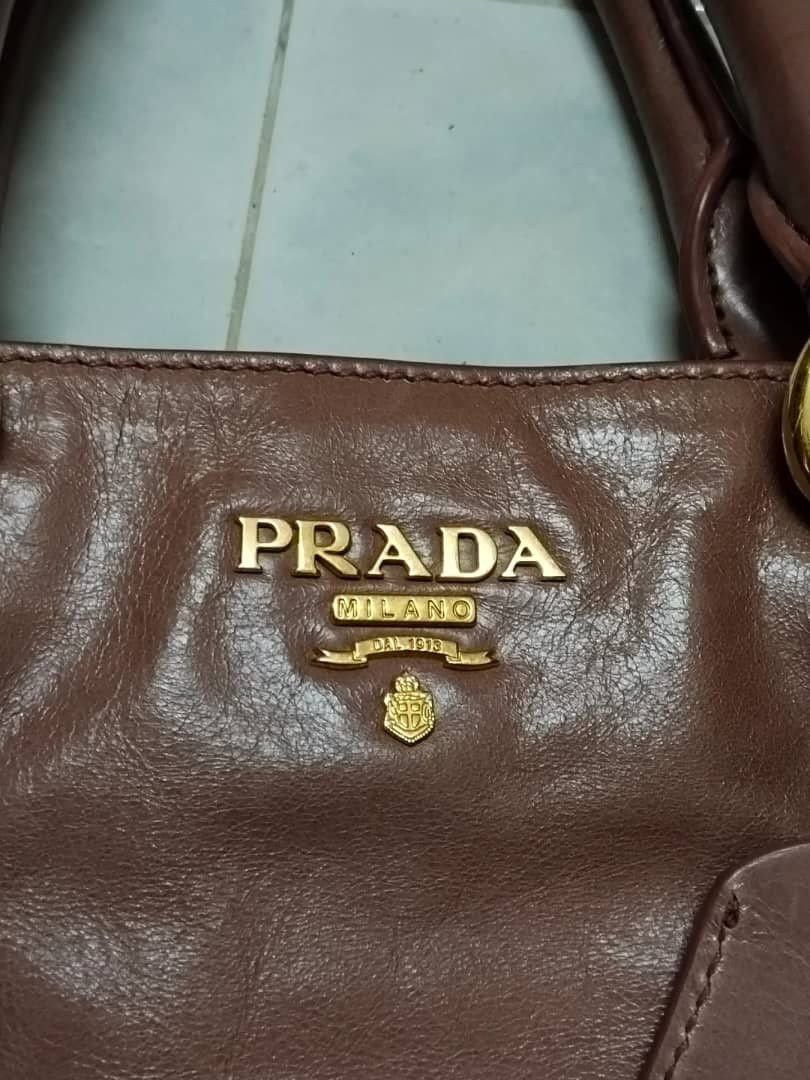 Prada Authentic Prada Leather Tote Shoulder Bag Size ONE SIZE - 12 Thumbnail