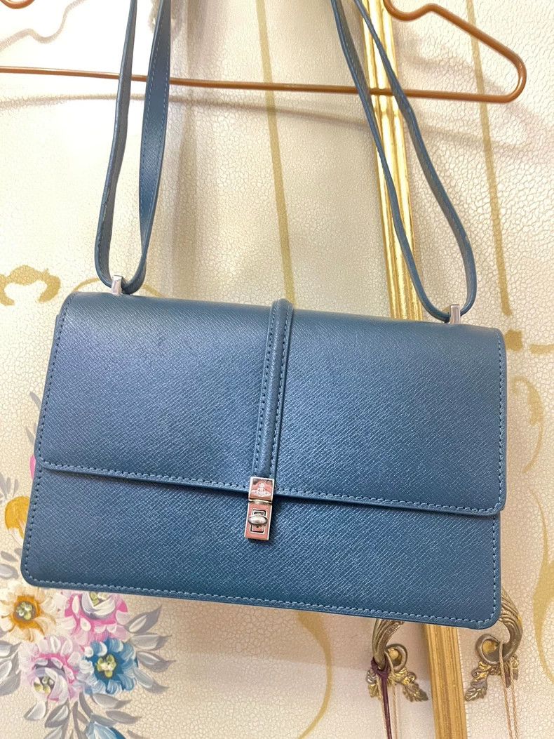 Vivienne Westwood Vivienne Westwood size os Peacock blue leather bag shoulder Size ONE SIZE - 9 Thumbnail