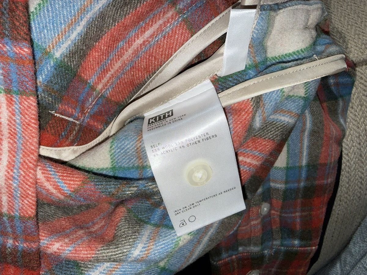 Kith Kith FW24 Plaid Flannel Ginza Shirt “Bergamot” Red/Blue Sz L Size US L / EU 52-54 / 3 - 5 Thumbnail