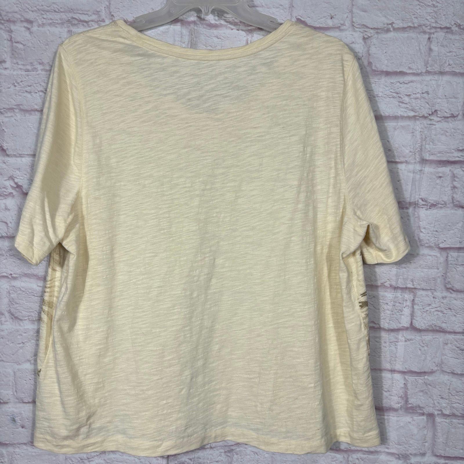 Other Catherine's Feather Print Top - Size 1X (18/20) Size XL / US 12-14 / IT 48-50 - 6 Thumbnail