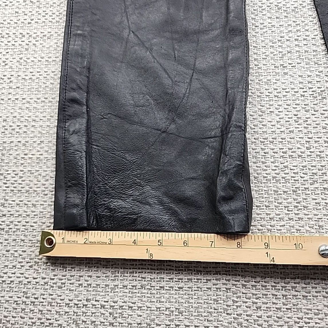 Vintage Leather 2000 By Hira Imports Jeans Womens Size 16 Black Leather Pants Size 38" / US 16 / IT 52 - 6 Thumbnail