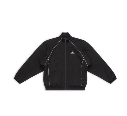 image of Balenciaga O1Mt1Gz0524 3B Sports Icon Tracksuit Jacket In Black, Men's (Size Small)