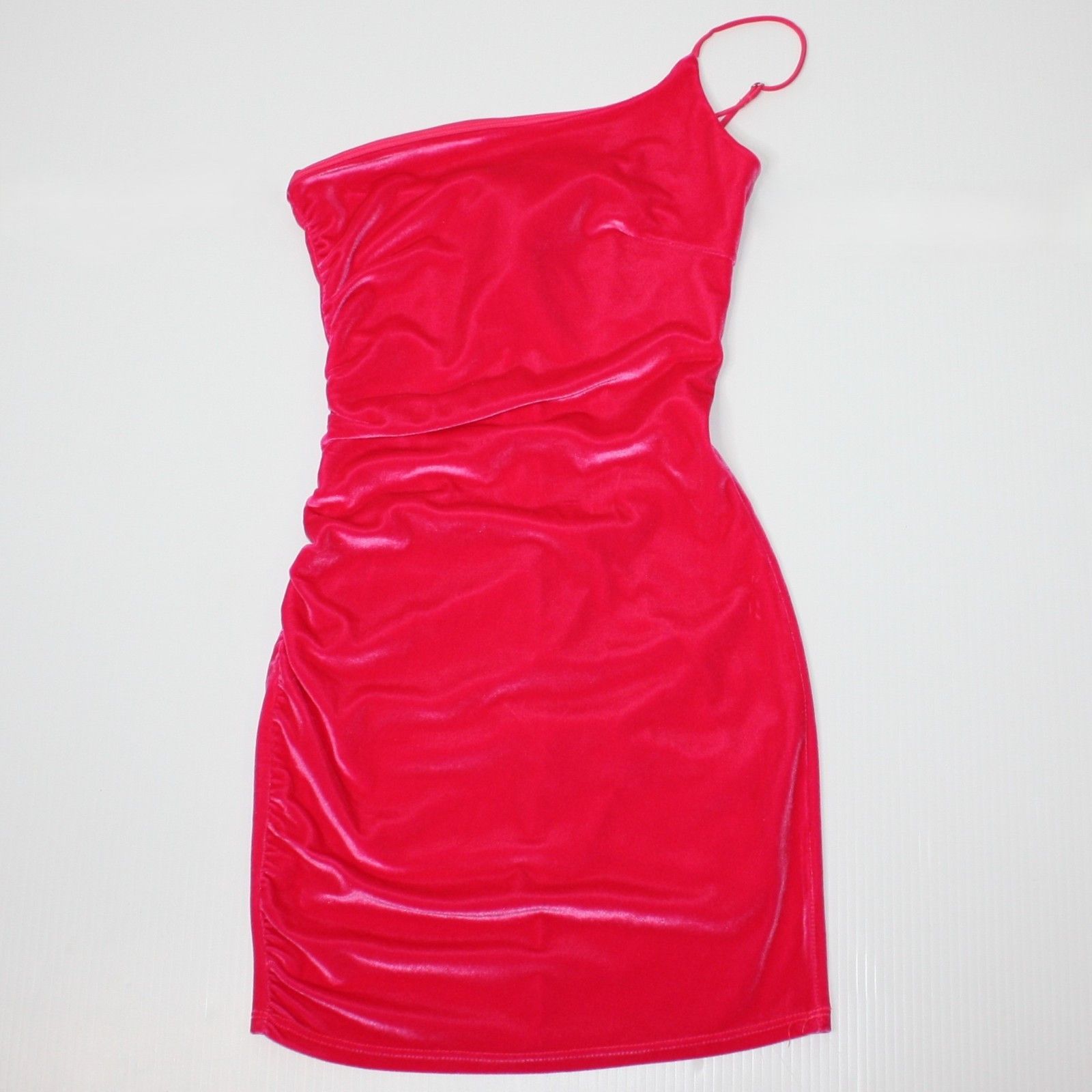 Other Lucy in the Sky Louella One Shoulder Velvet Dress Size XS / US 0-2 / IT 36-38 - 9 Thumbnail
